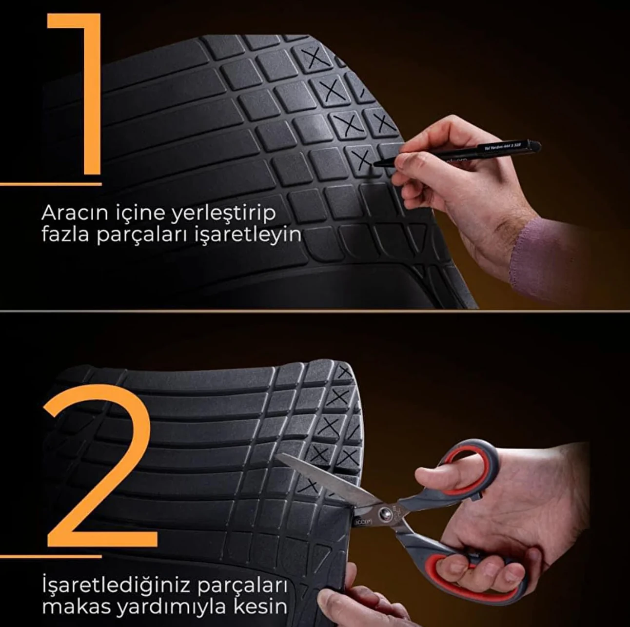 Maximum Serisi 4D Havuzlu Oto Paspas 5’li Takım Set