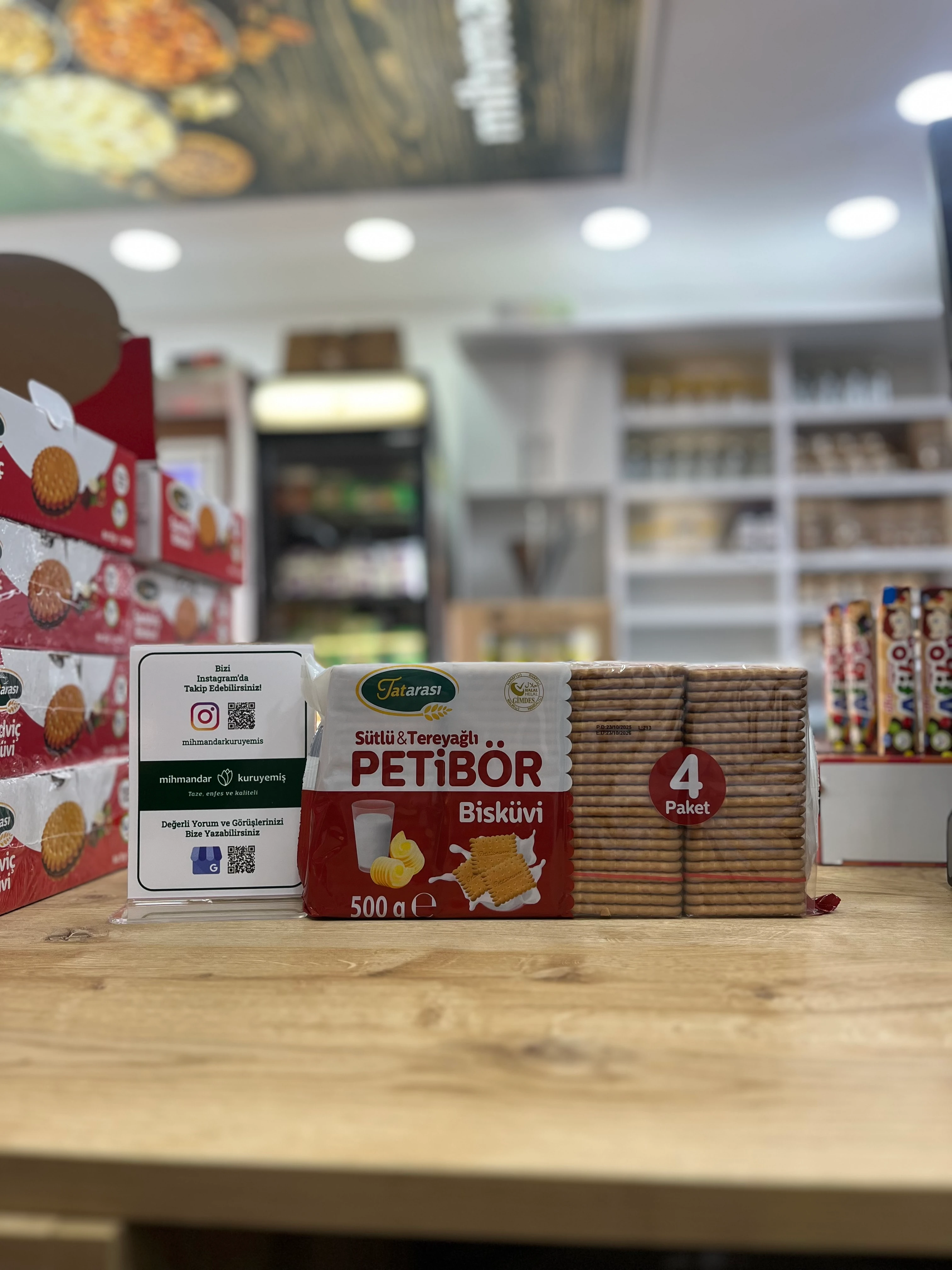 Tatarası Sütlü Tereyağlı 4 lü Petibör Bisküvi