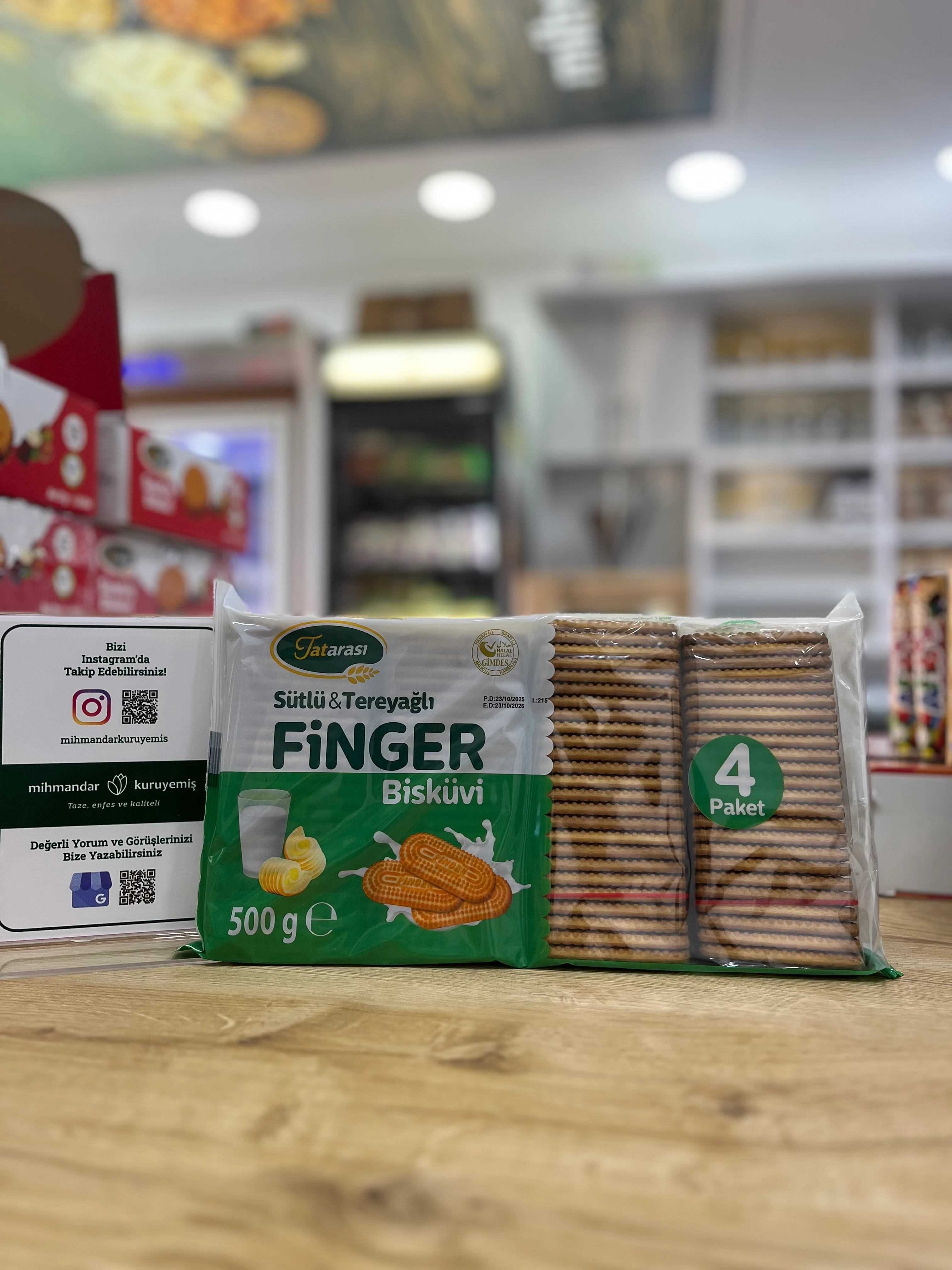 Tatarası Sütlü Tereyağlı 4lü Finger Bisküvi
