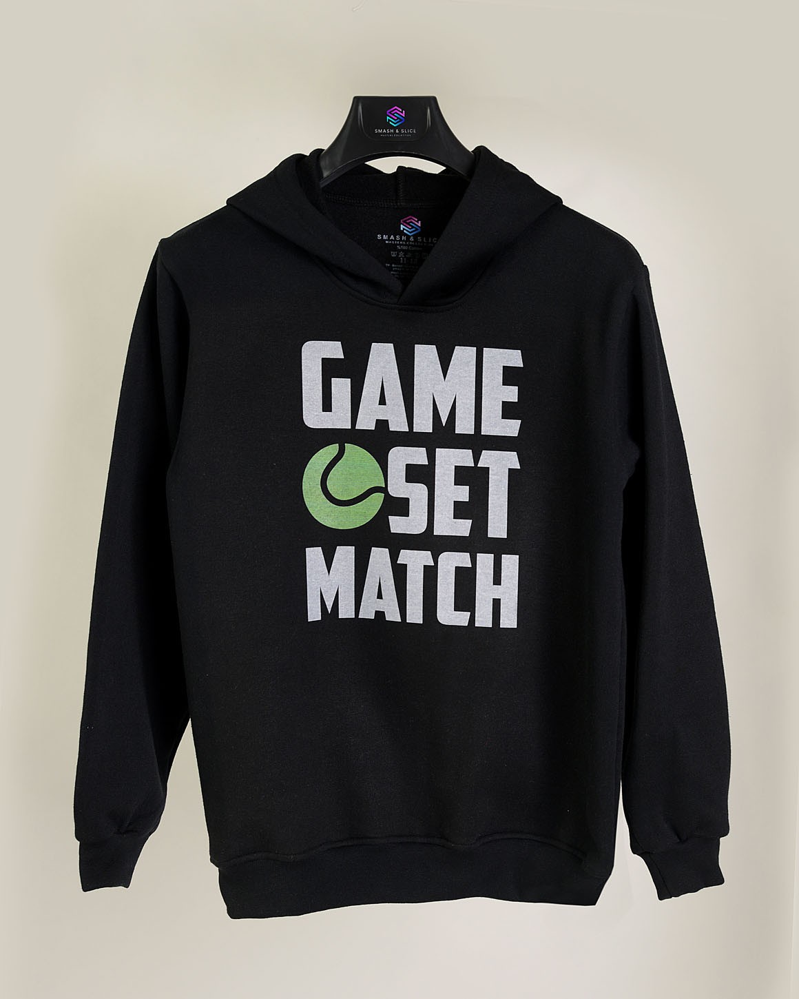 Smash&Slice Unisex Çocuk Kapüşonlu Pamuklu Sweatshirt 2iplik Şardonlu GSM Baskılı Hoodie Siyah