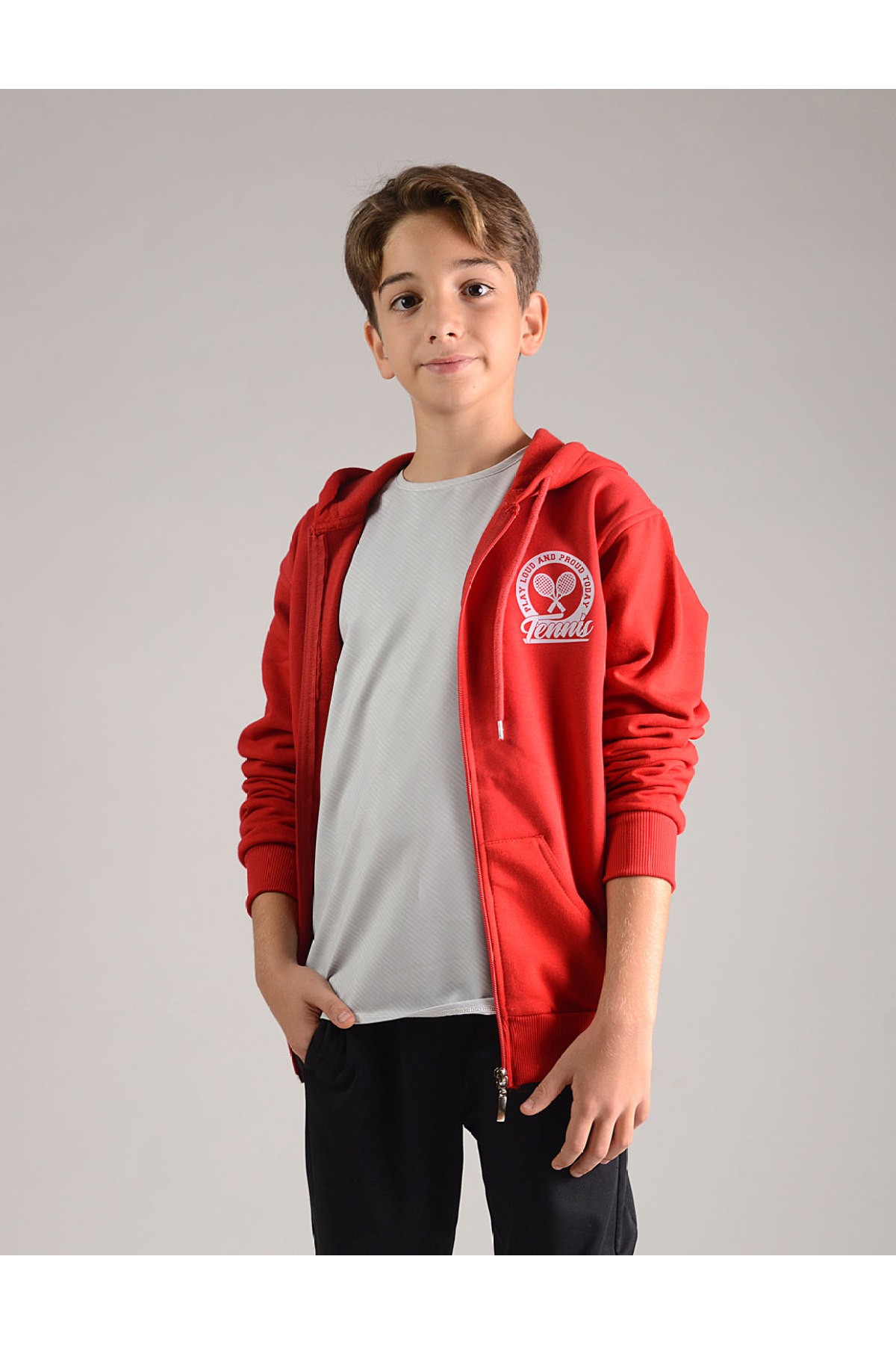 Kids Unisex Cotton Hoodie Loud and Proud Red SSUSWZ5 