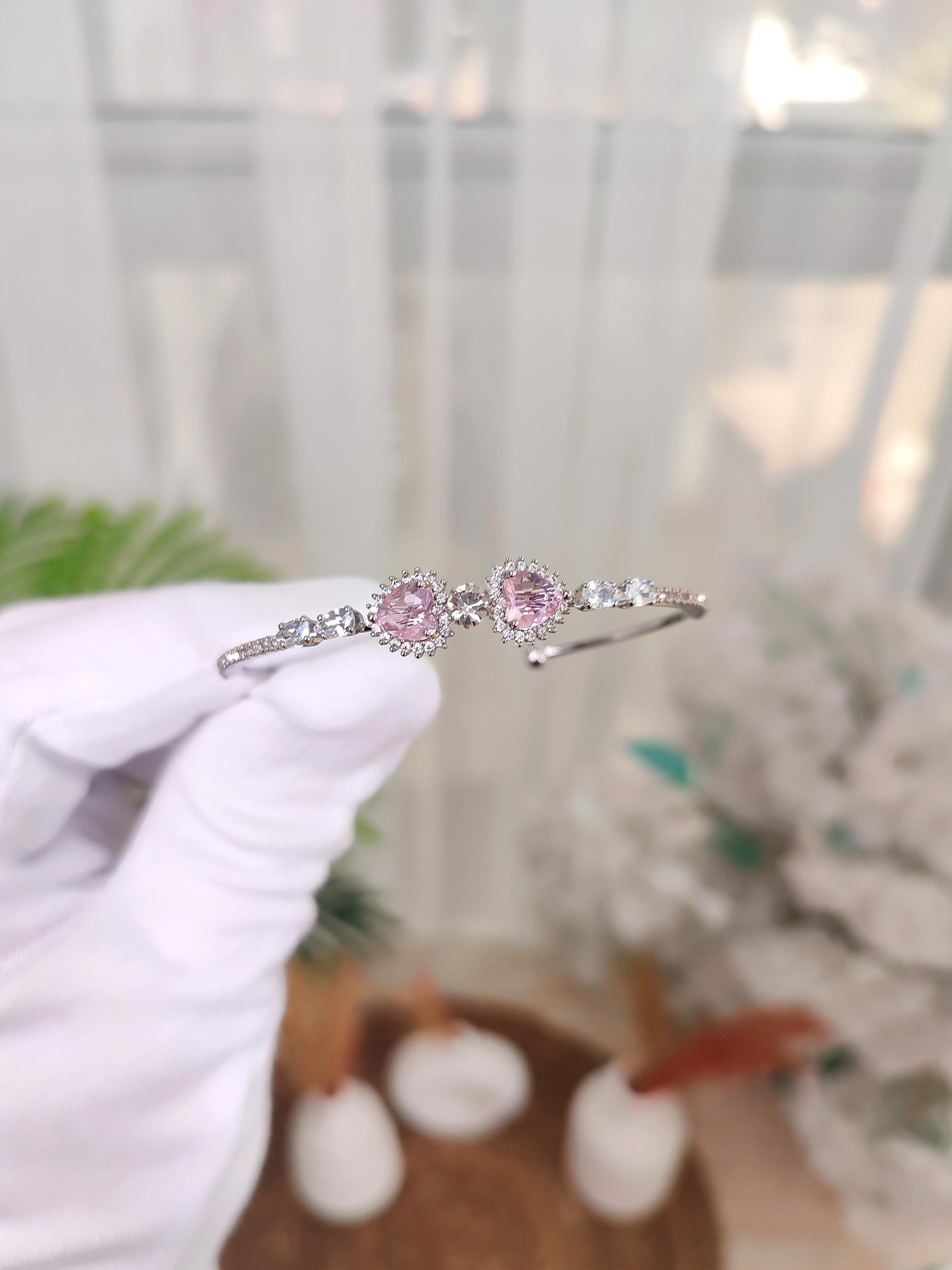 Kadın Zirkon Taşlı Pandora Kalp Model Bileklik