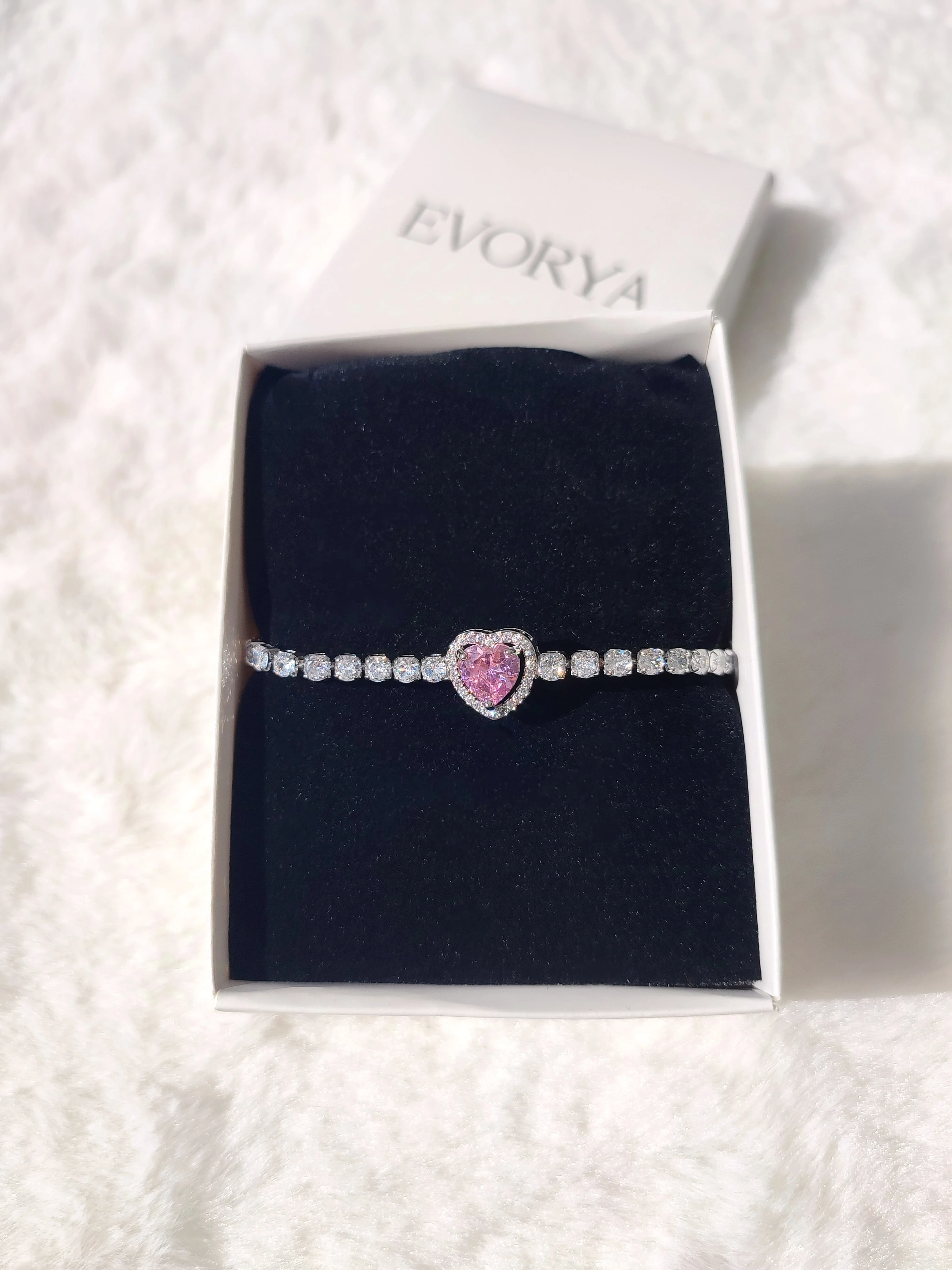 Kadın Su Yolu Zirkon Taş Pandora Kalpli Asansörlü Bileklik