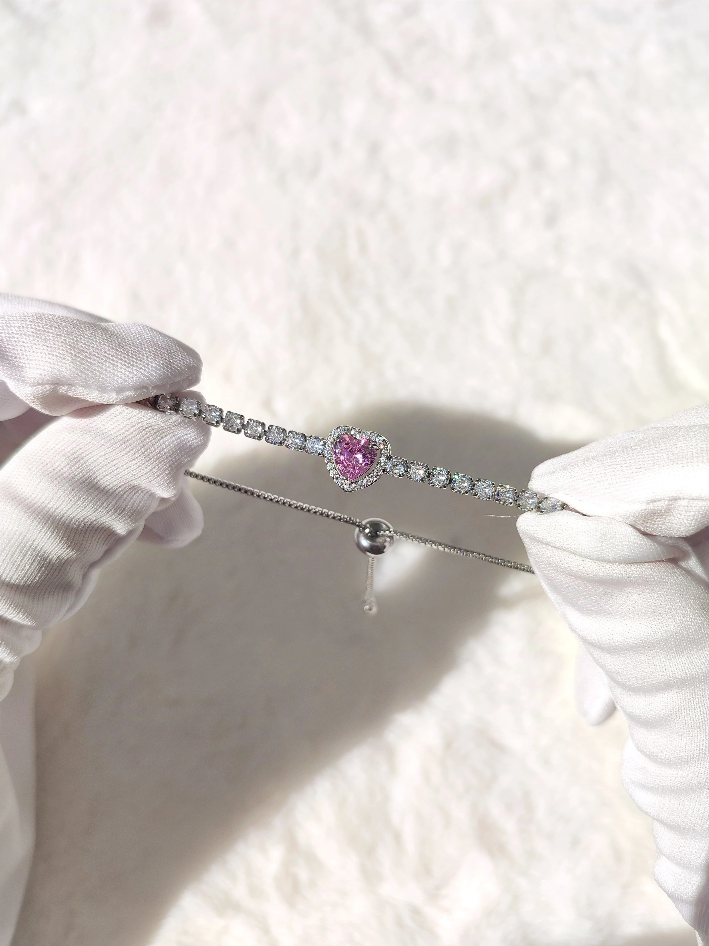 Kadın Su Yolu Zirkon Taş Pandora Kalpli Asansörlü Bileklik