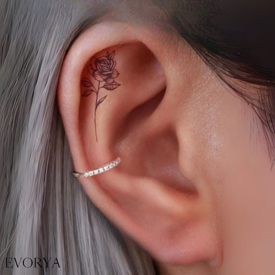 conch piercing bölgesi