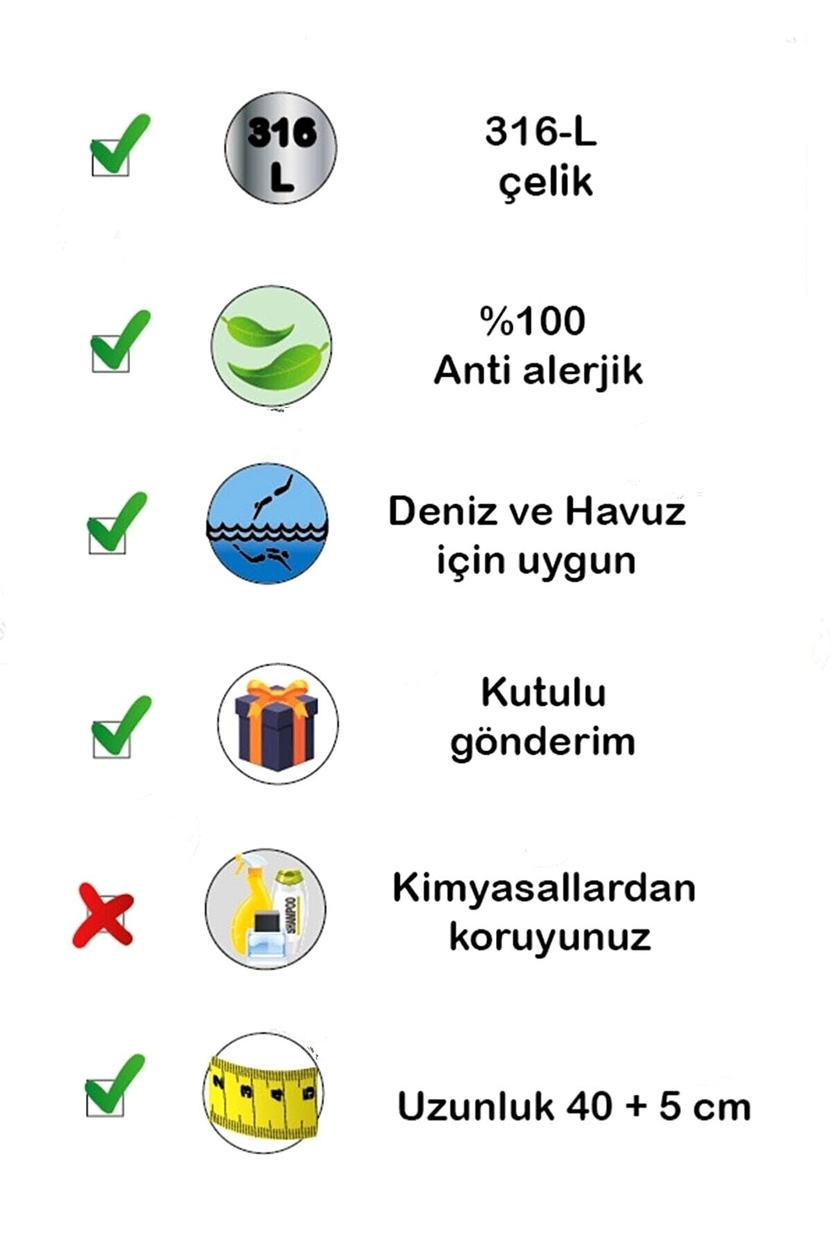 Kadın Paslanmaz Çelik Yeni Yıl Zirkon Taşlı Yılbaşı Kar Tanesi Kolye