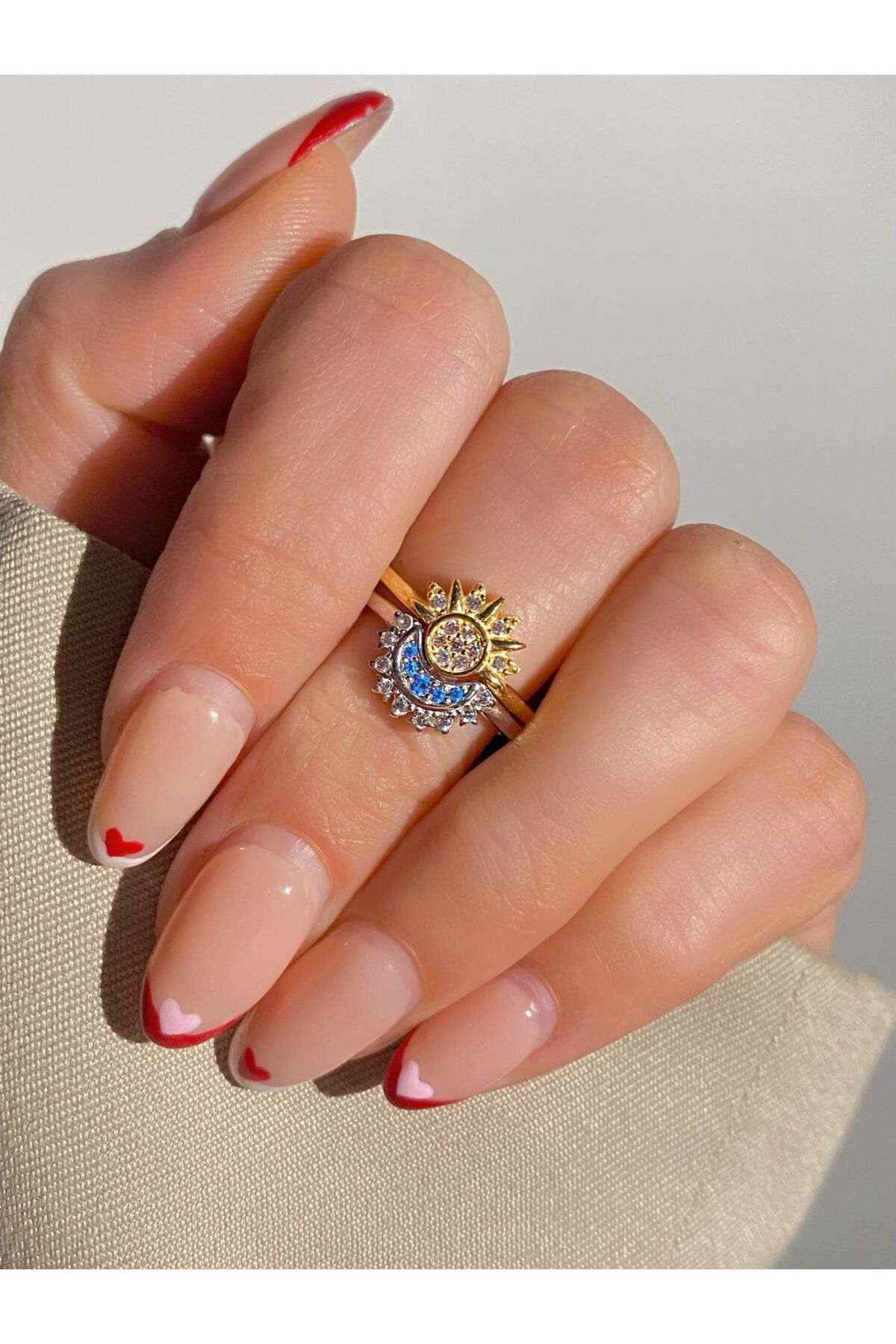 Pandora Ay ve Güneş Arkadaş Kolye Ve Yüzük Seti