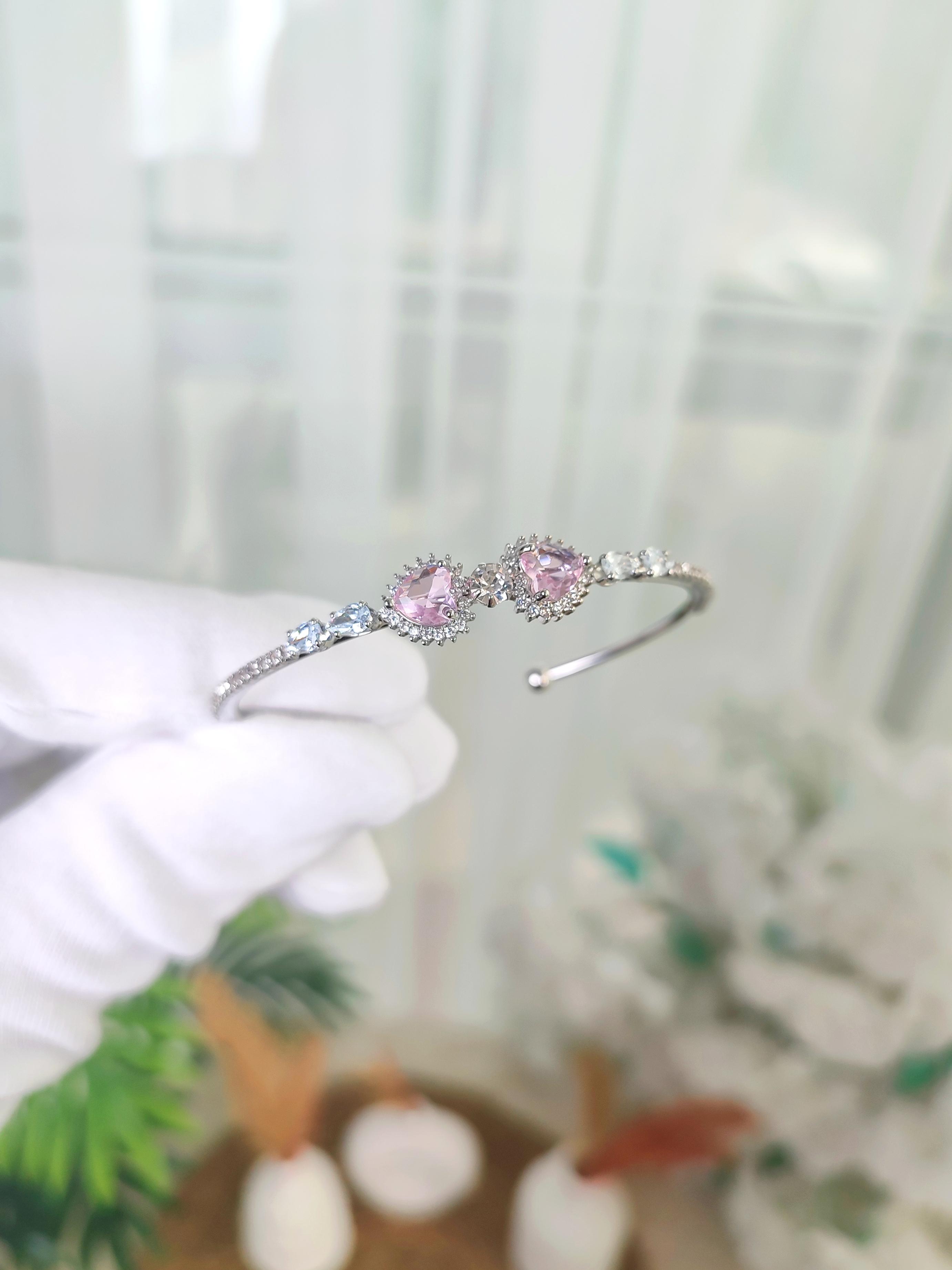 Kadın Zirkon Taşlı Pandora Kalp Model Bileklik
