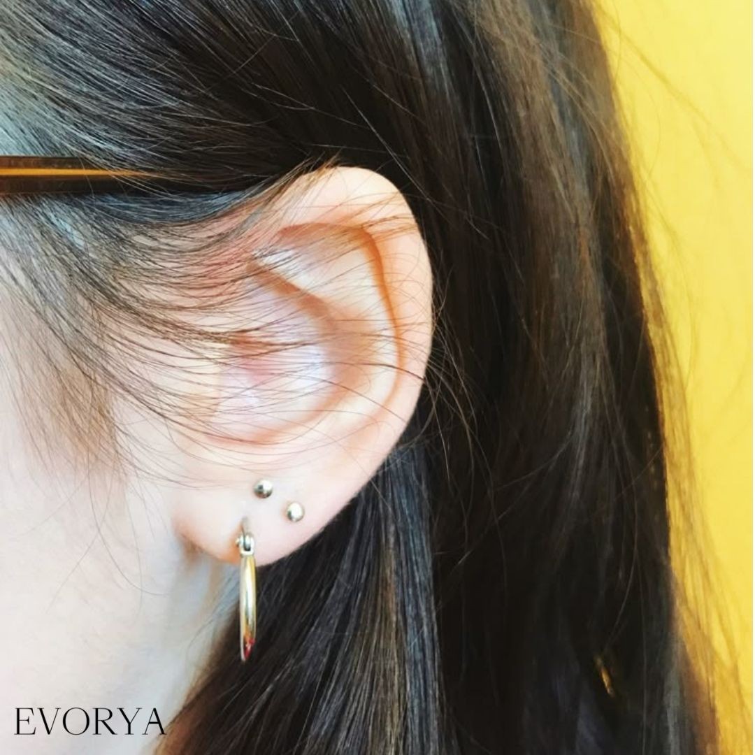 lobe piercing bölgesi