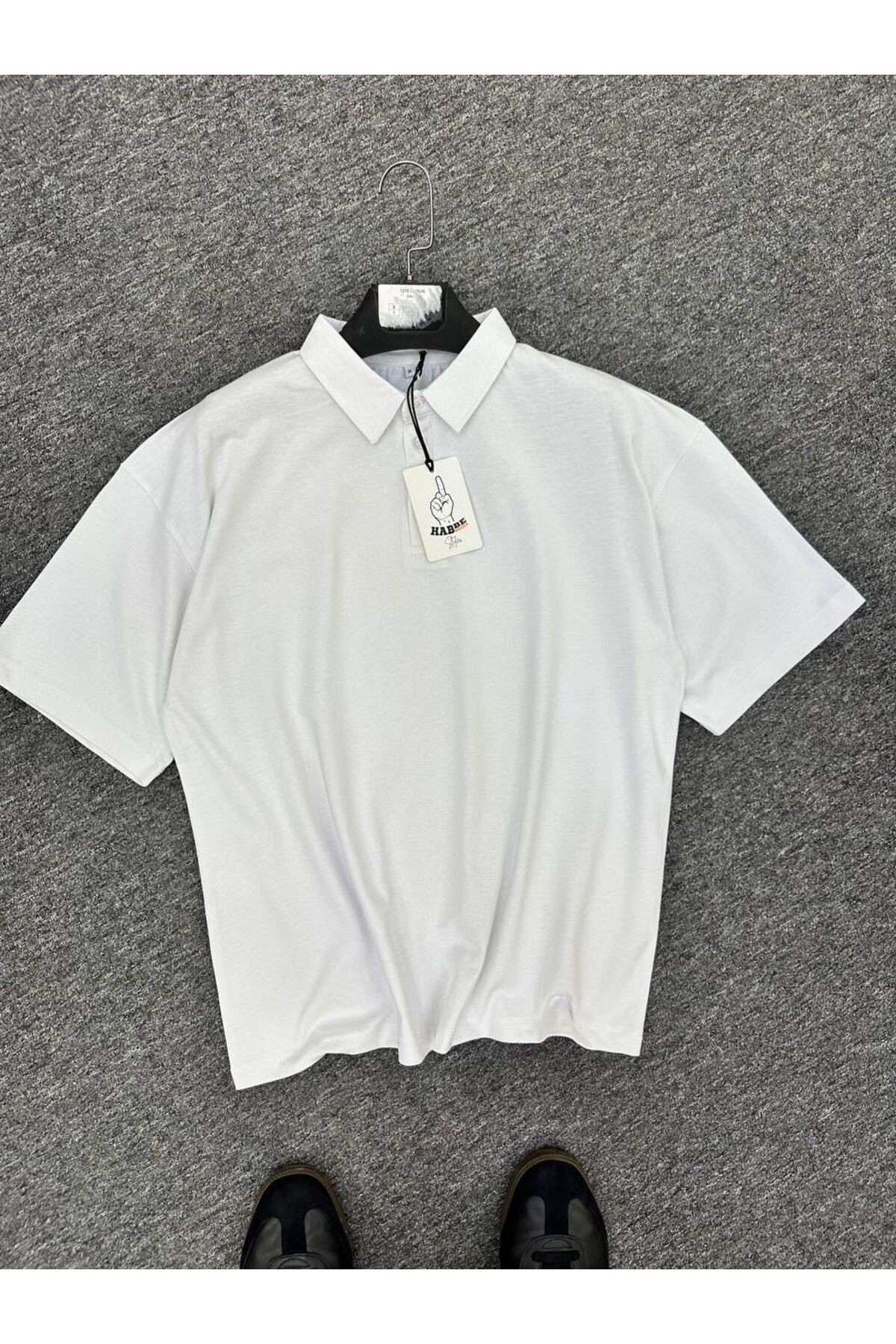 Erkek Polo Yaka Oversize T-shirt