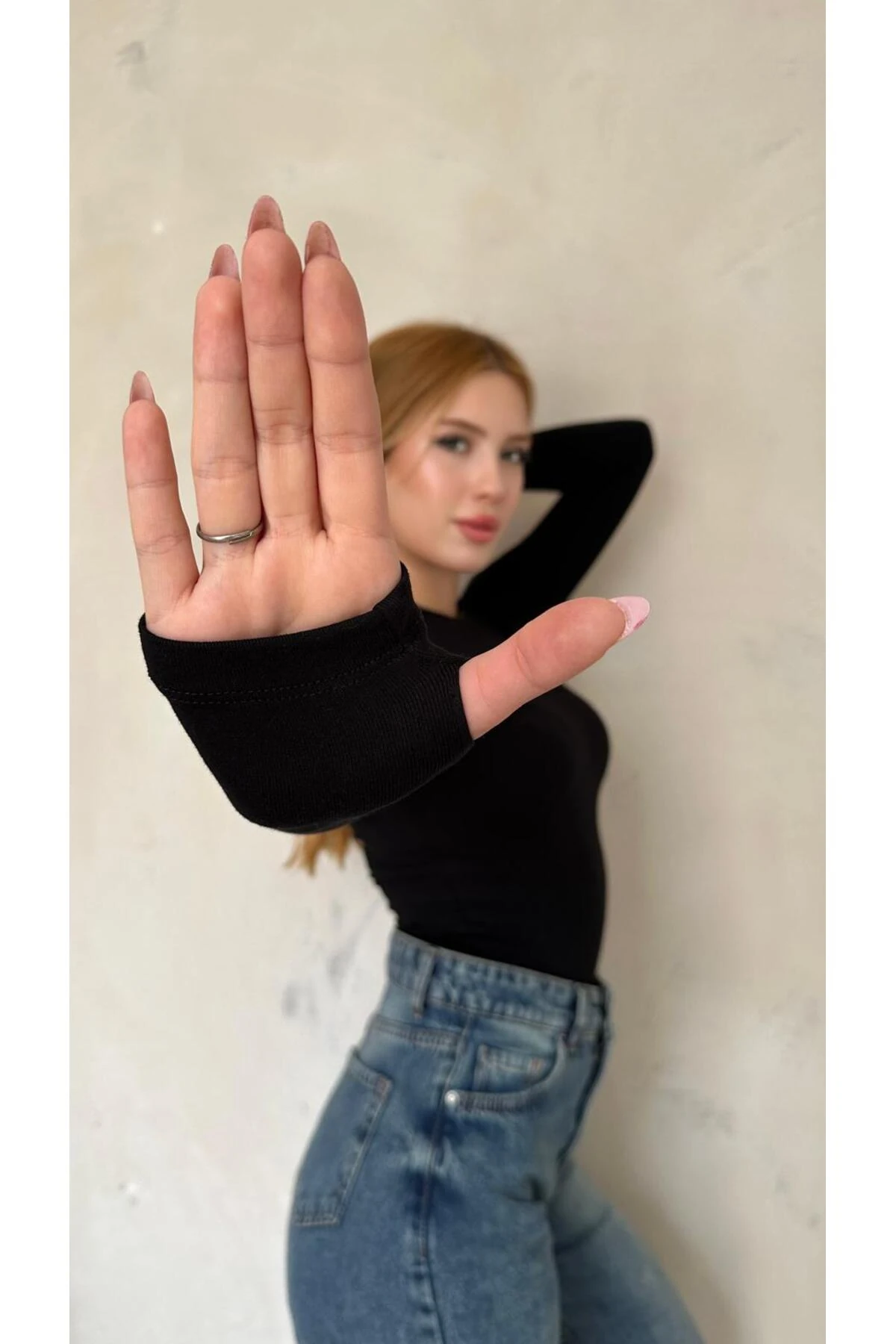 Kadın Bordo Likralı Uzun Kollu Basic Body – Fit Kalıp, Esnek ve Yumuşak Dokulu