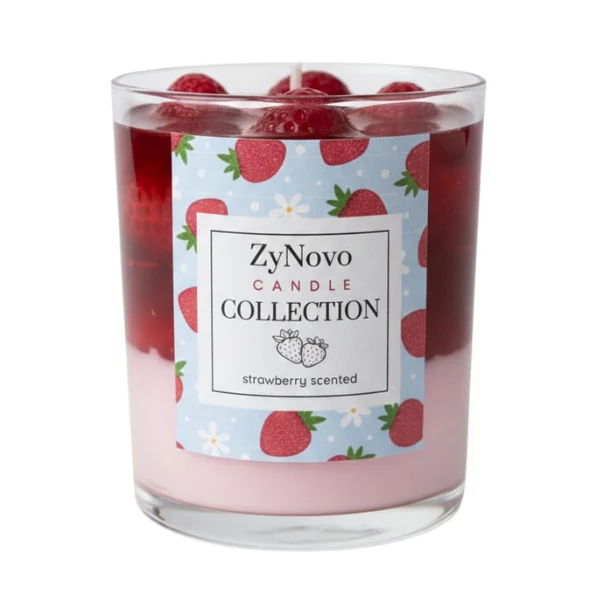 ZyNovo Collection – Çilek Kokulu Doğal Soya Mumu