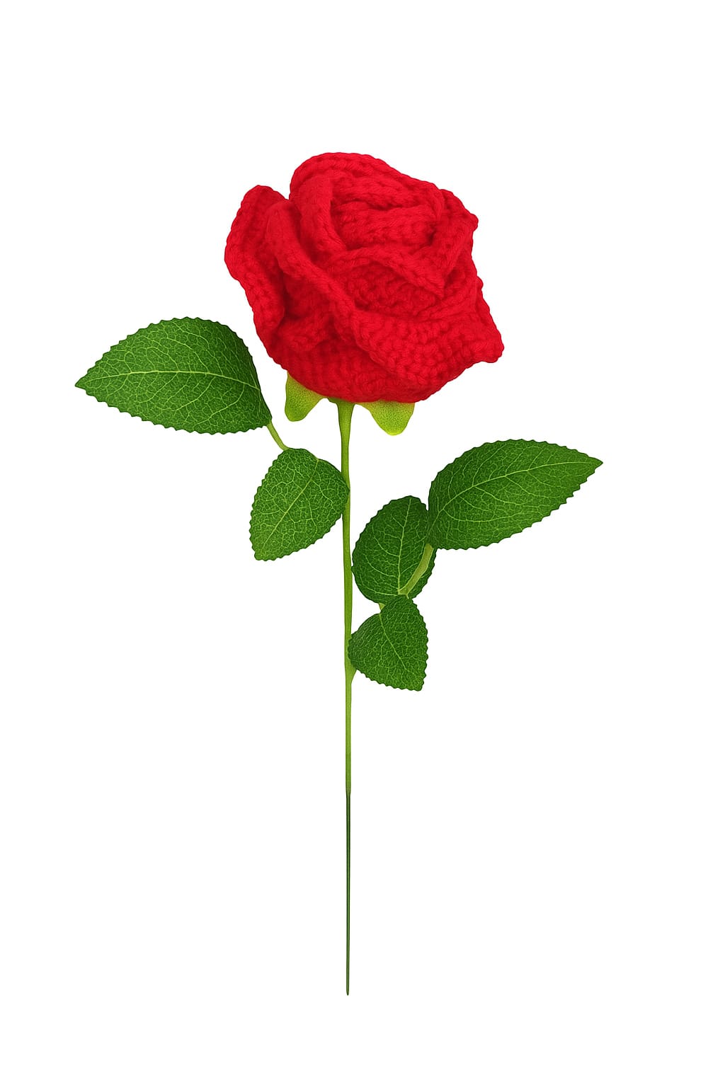 El Yapımı Amigurumi Örgü Gül – Dekoratif Örgü Çiçek | Hediye ve Süsleme İçin Kalıcı Çiçek