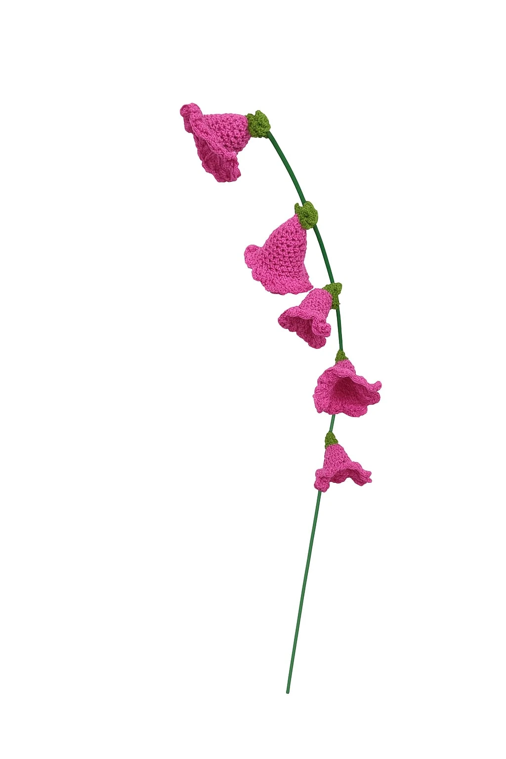 El Yapımı Amigurumi Örgü Çan Çiçeği – Dekoratif Örgü Çiçek | Hediye ve Süsleme İçin Kalıcı Çiçek (1 Adet)
