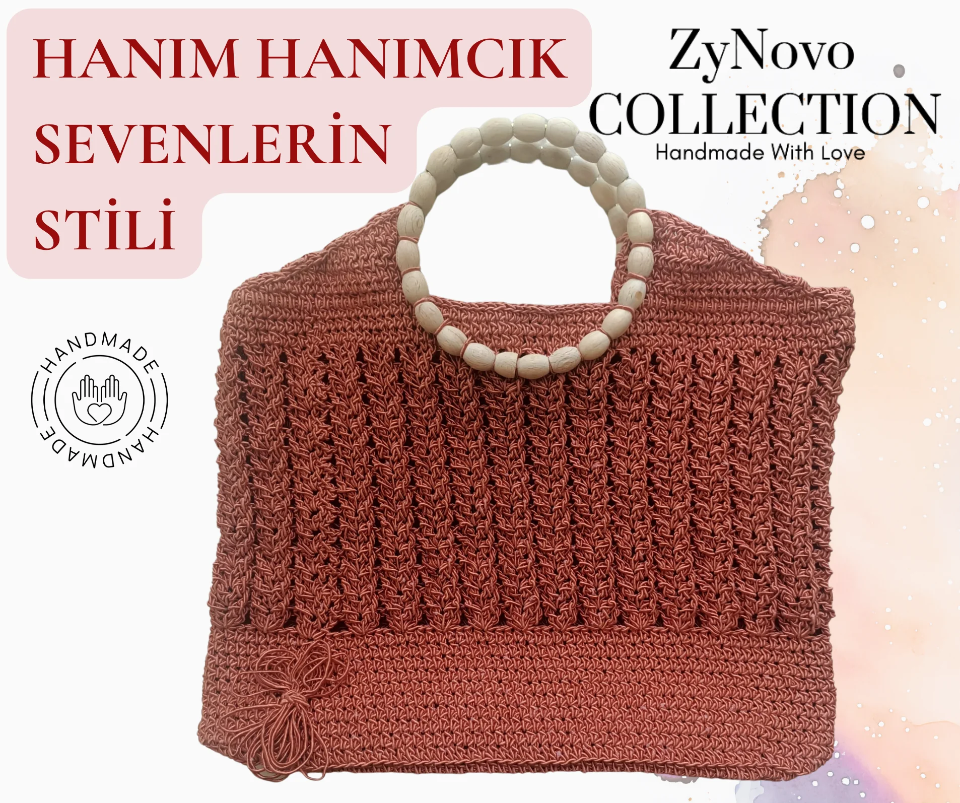 ZyNovo Collection Örme El Çantası 