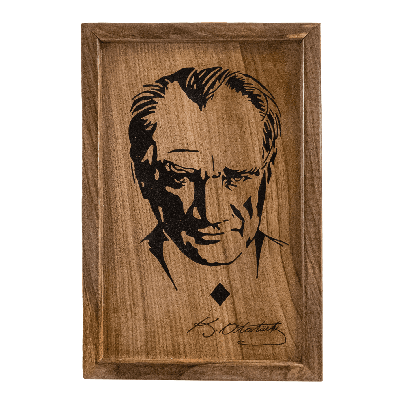 Oltu Taşı İşlemeli Atatürk Tablo
