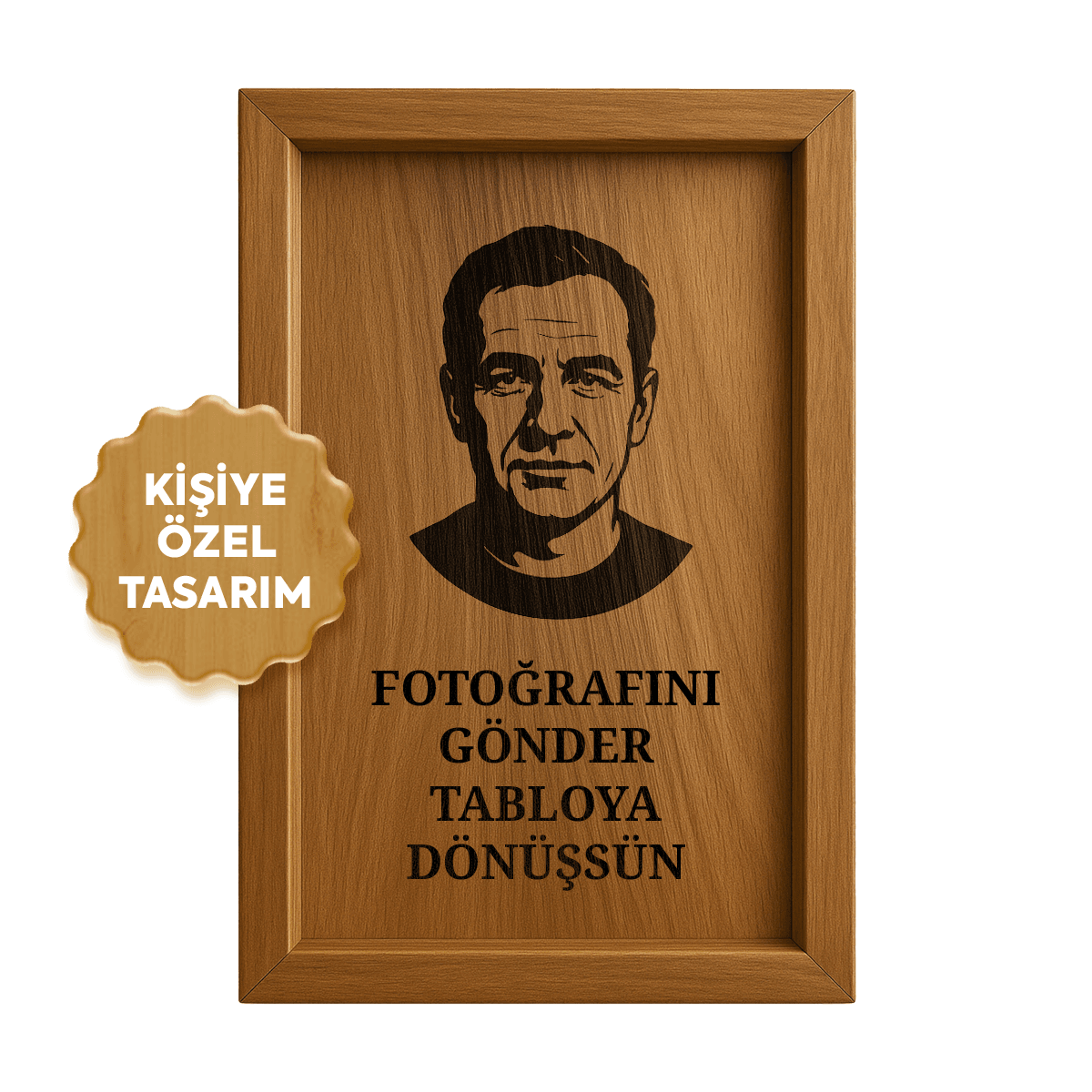 Kişiselleştirilmiş Oltu Taşı İşlemeli Tablo