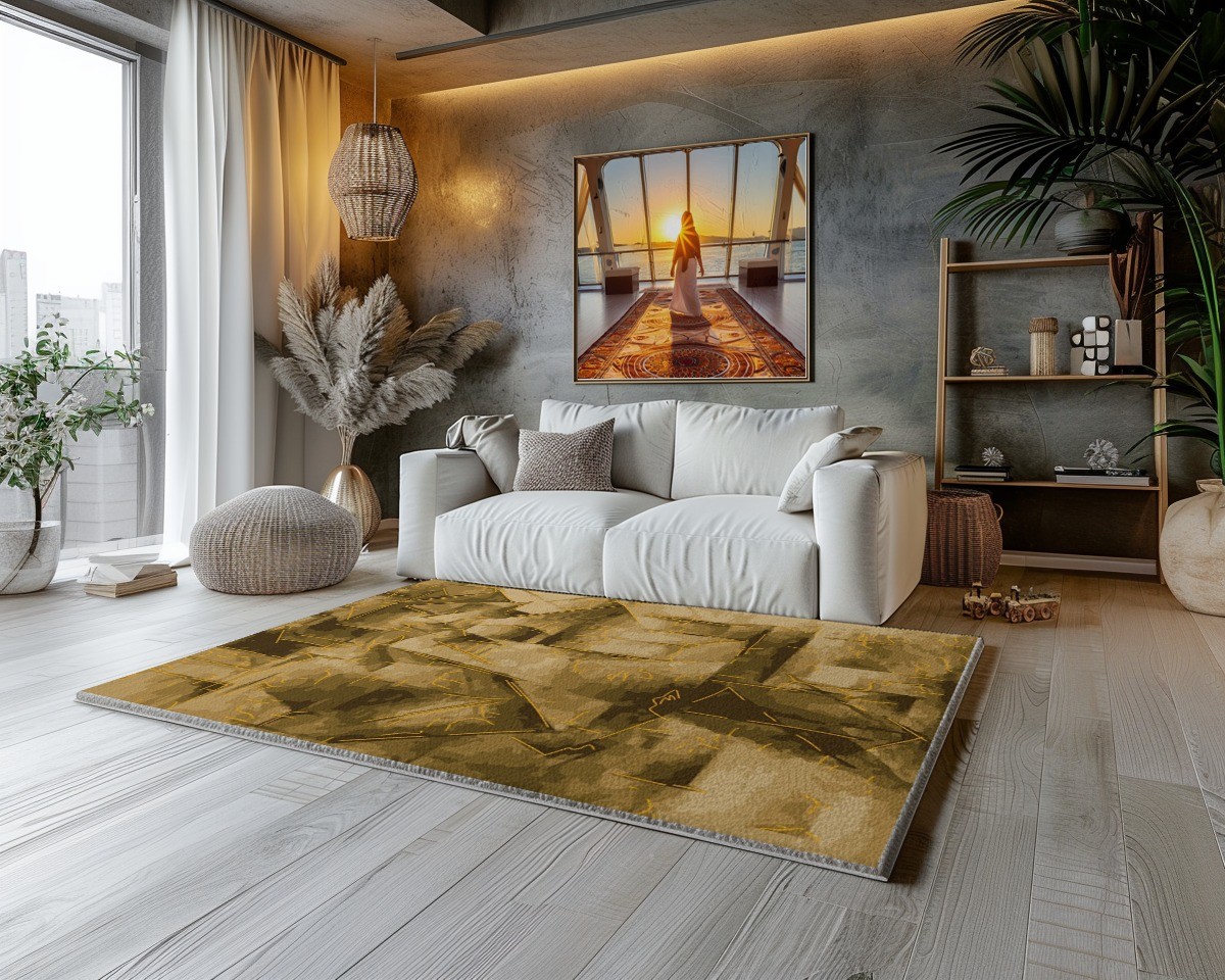 City Silhouette Modern ve Eklektik Tuft Halı
