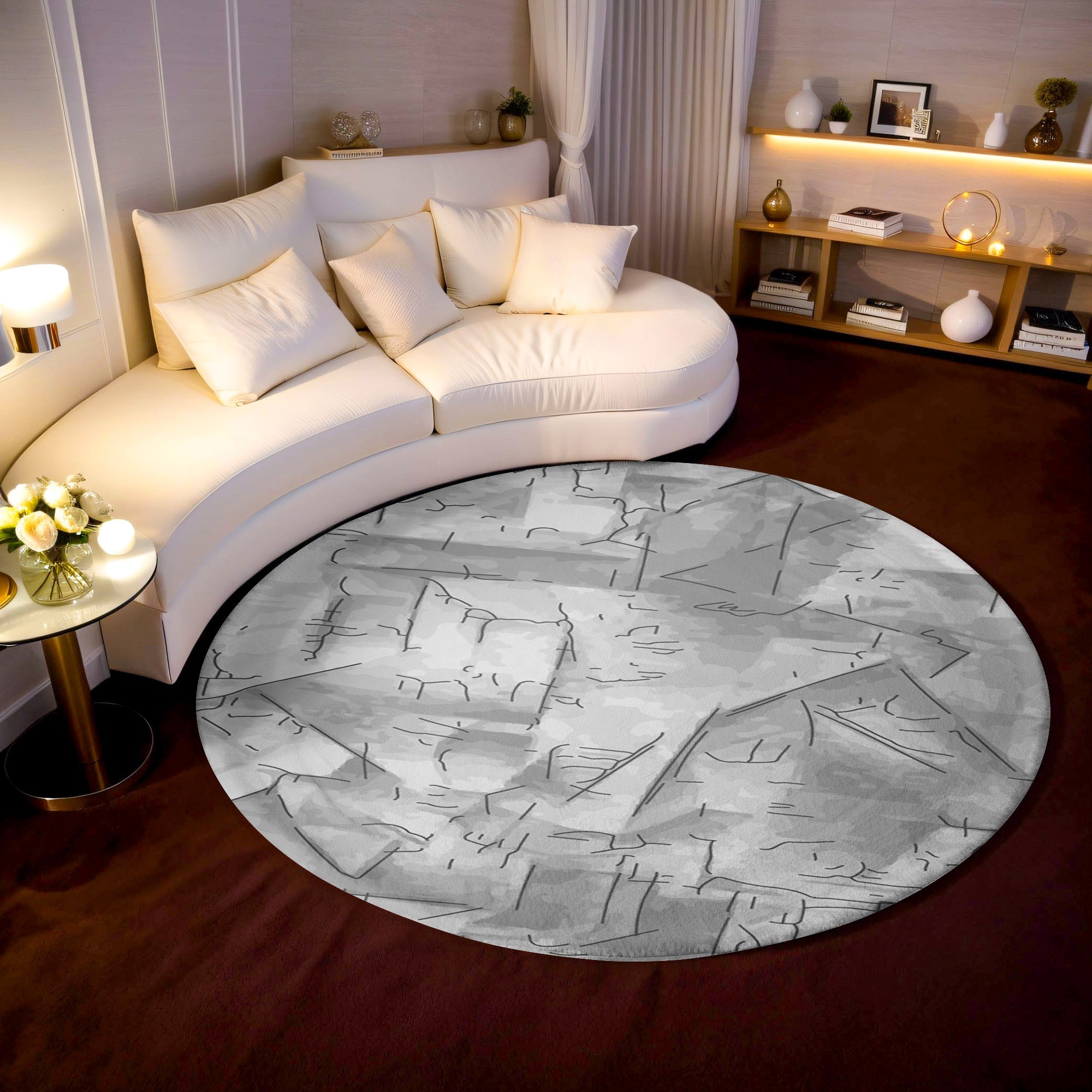 City Silhouette Modern ve Eklektik Tuft Halı - Marble