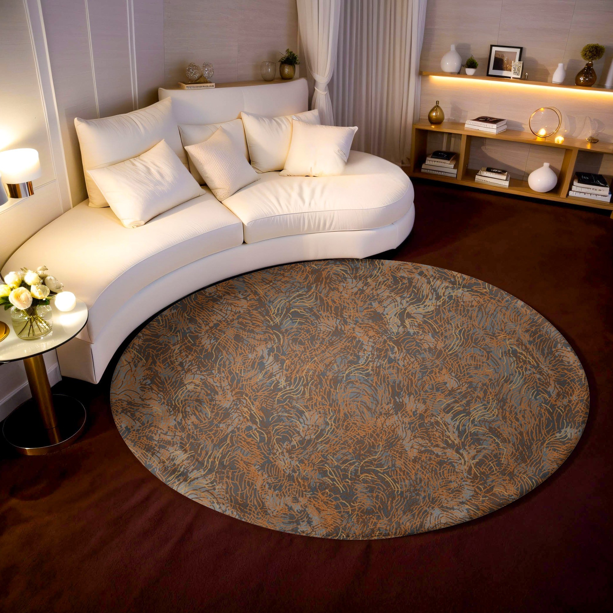 Current Özel Tasarım Tuft Halı - Copper