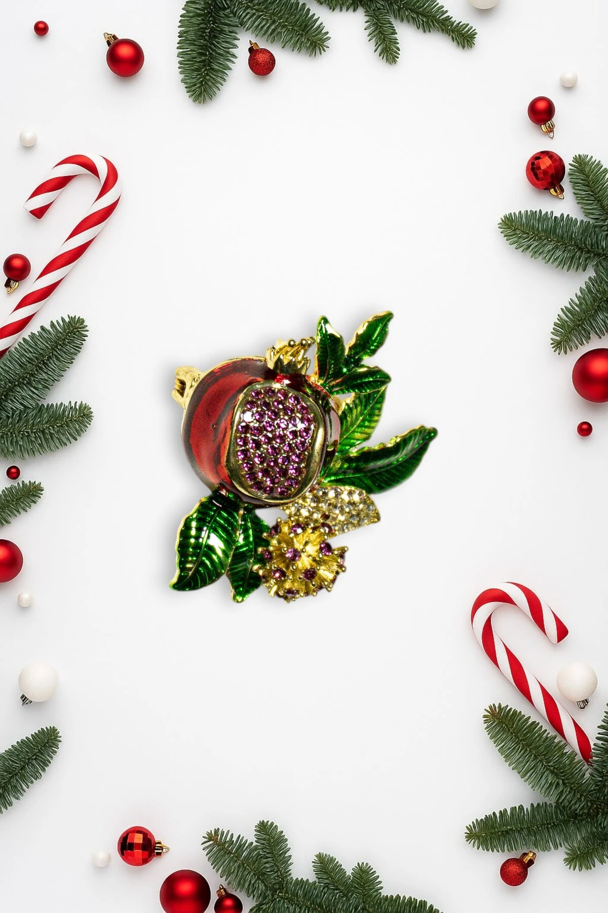 Yılbaşı Temalı Çelik Broş