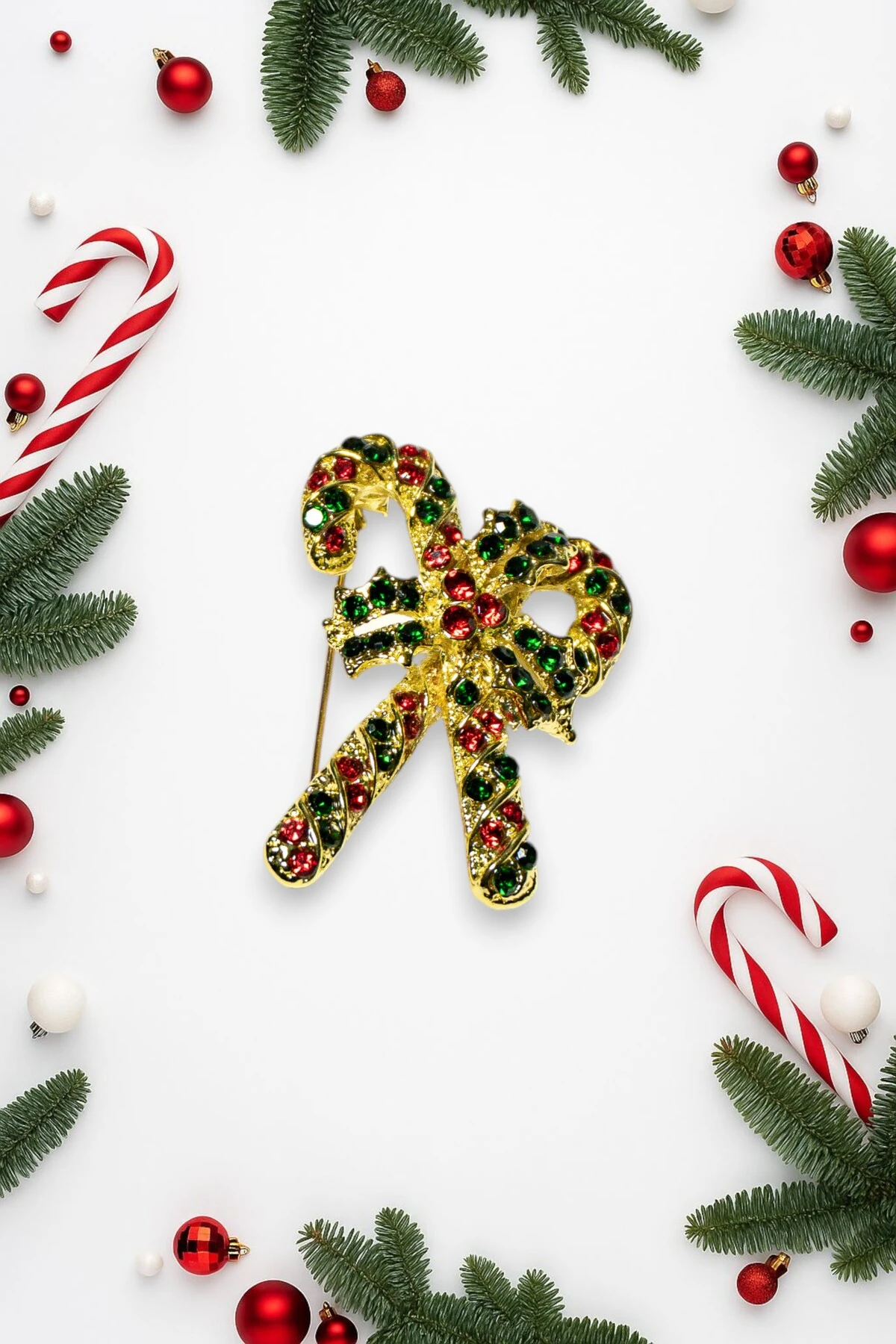 Yılbaşı Temalı Çelik Broş