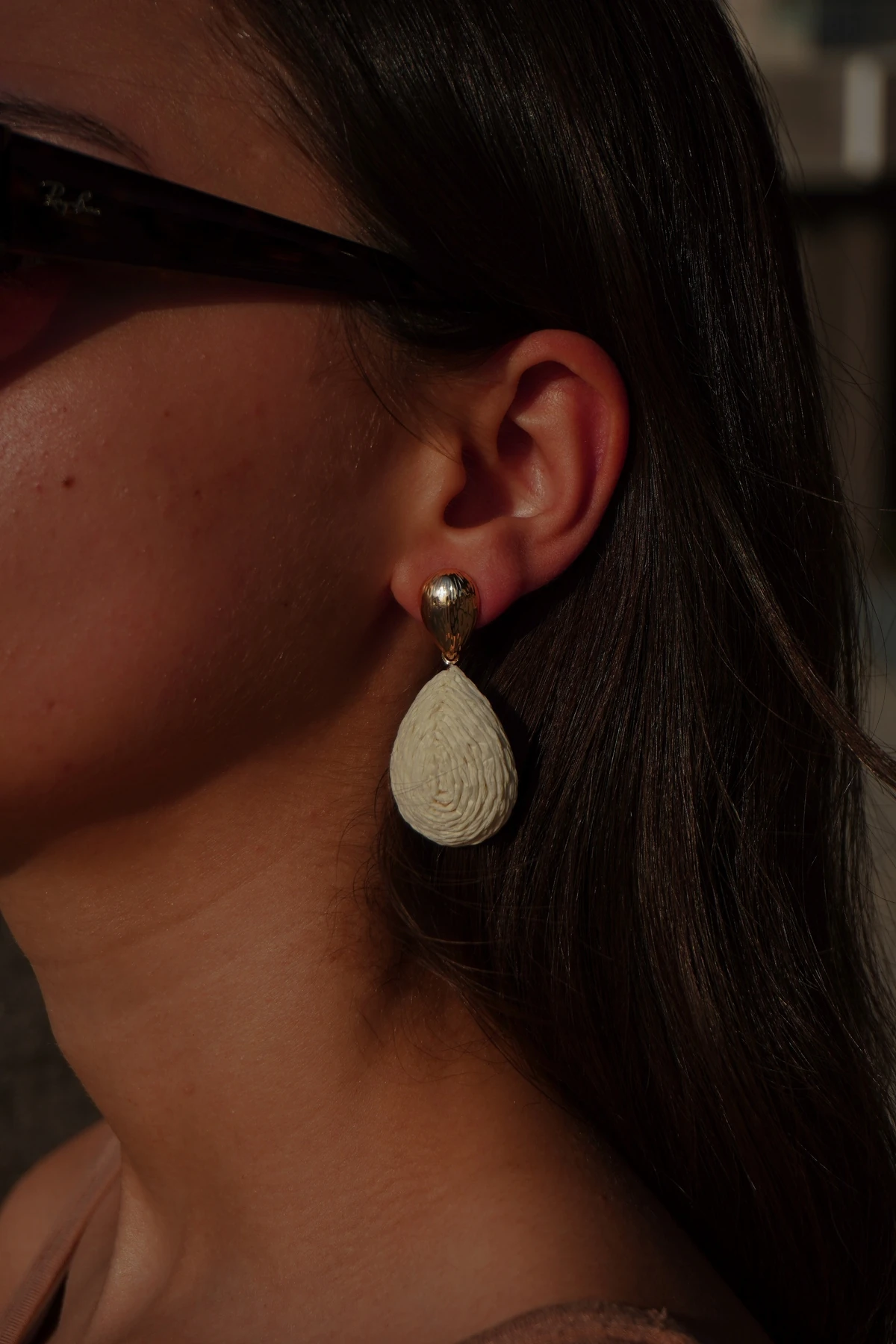 Sallantılı Hasır Küpe