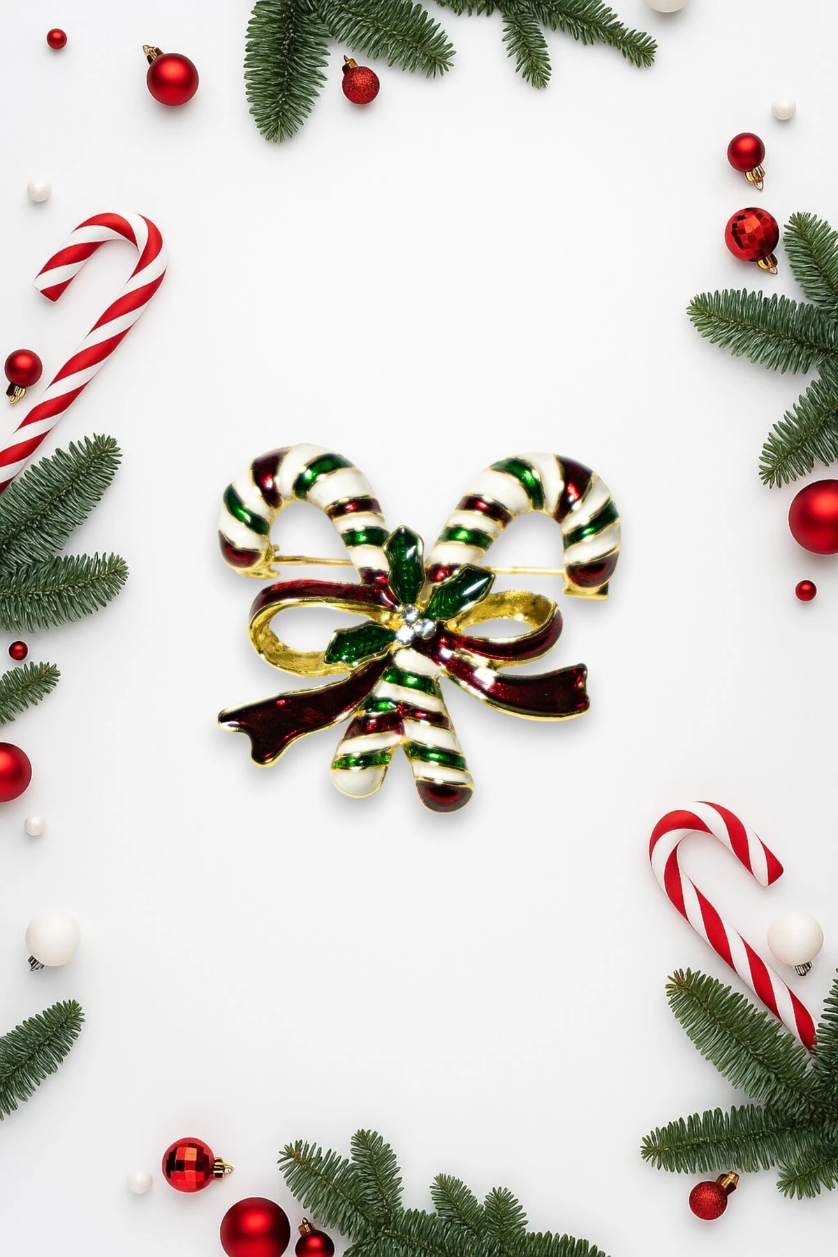 Yılbaşı Temalı Çelik Broş