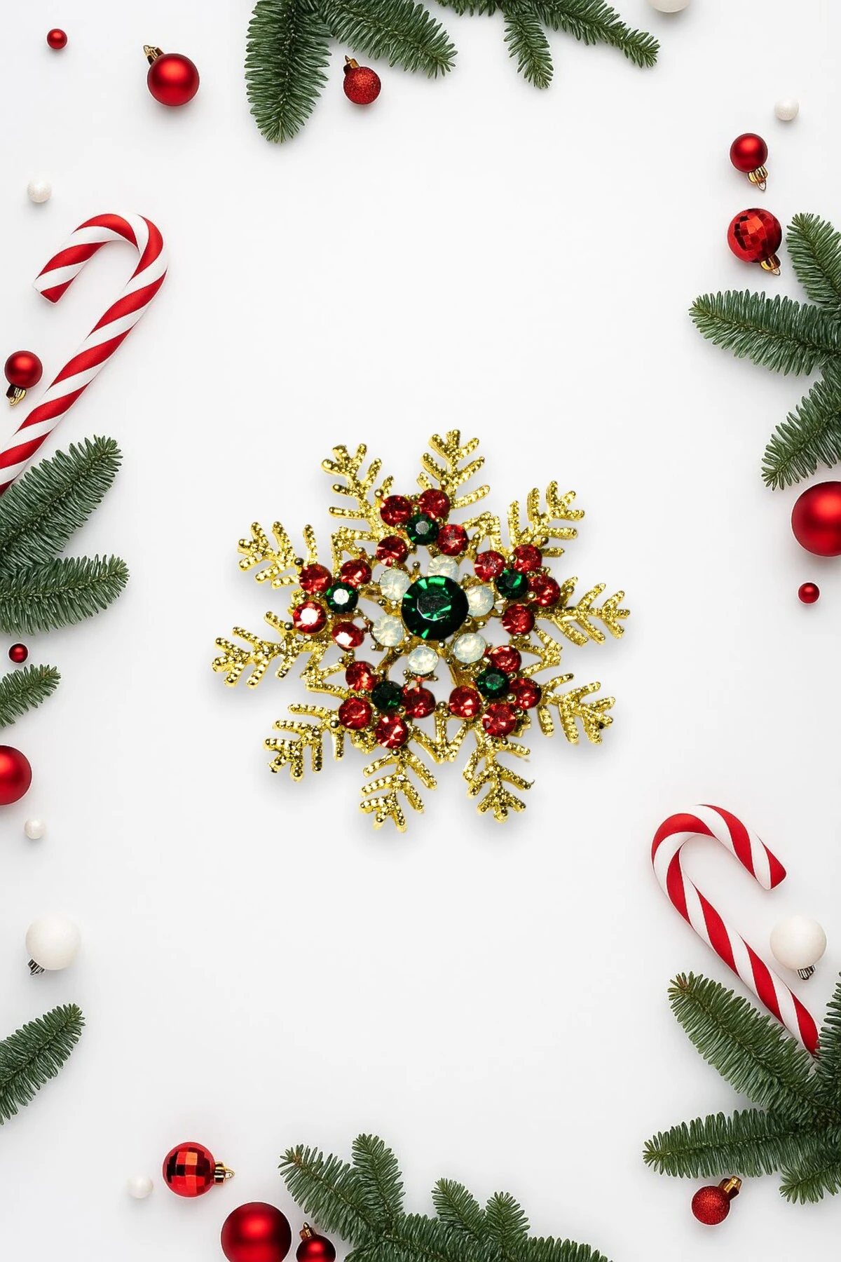 Yılbaşı Temalı Çelik Broş