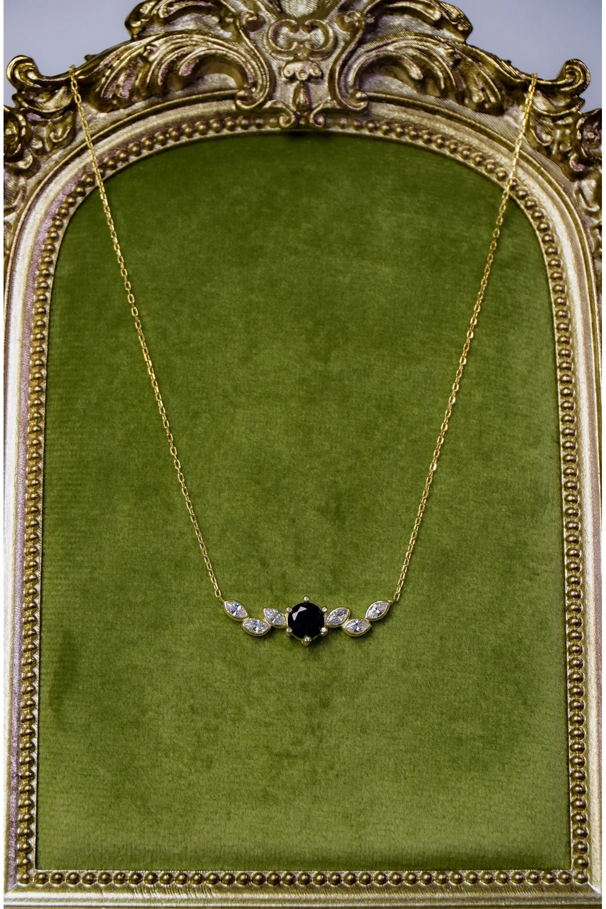 925 Ayar Gümüş Zirkon Taşlı Kolye