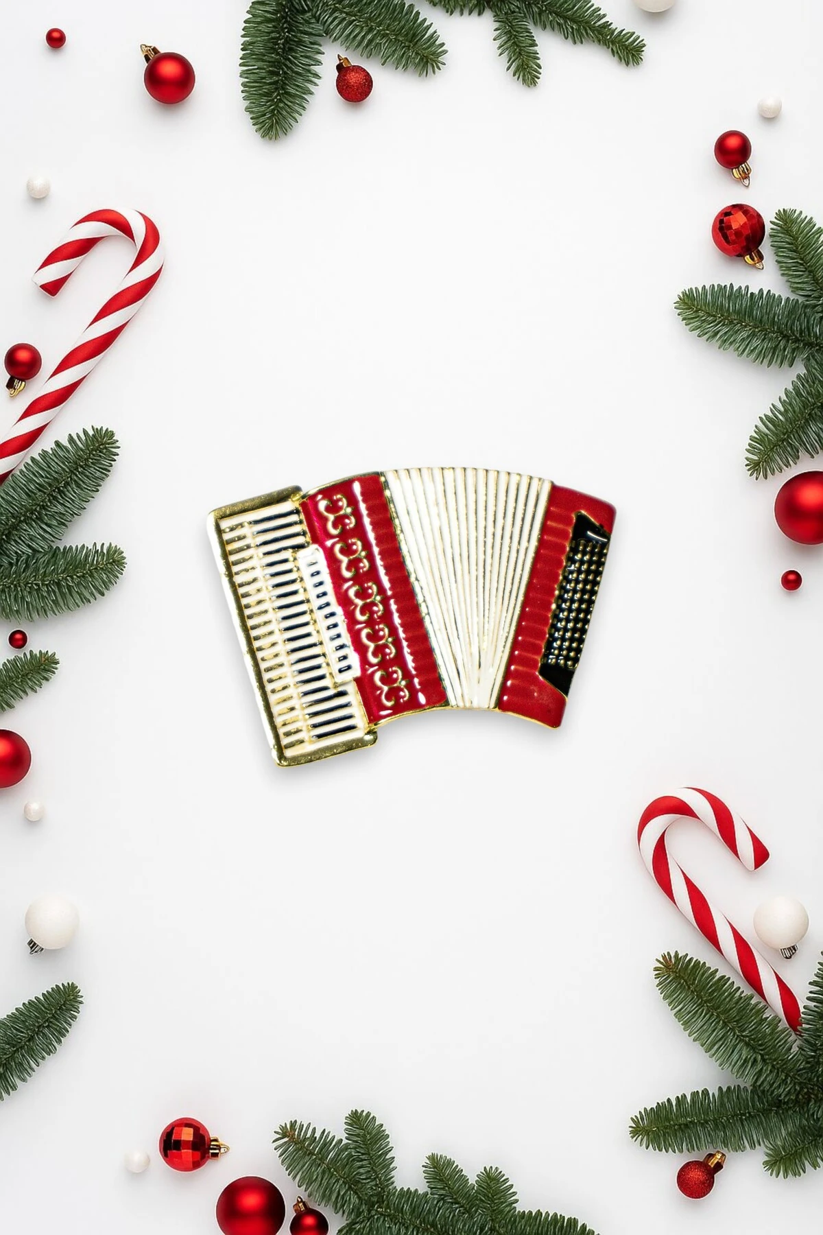 Yılbaşı Temalı Çelik Broş