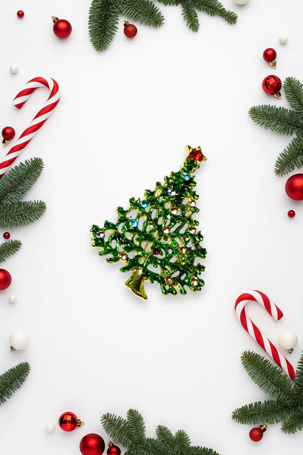 Yılbaşı Temalı Çelik Broş