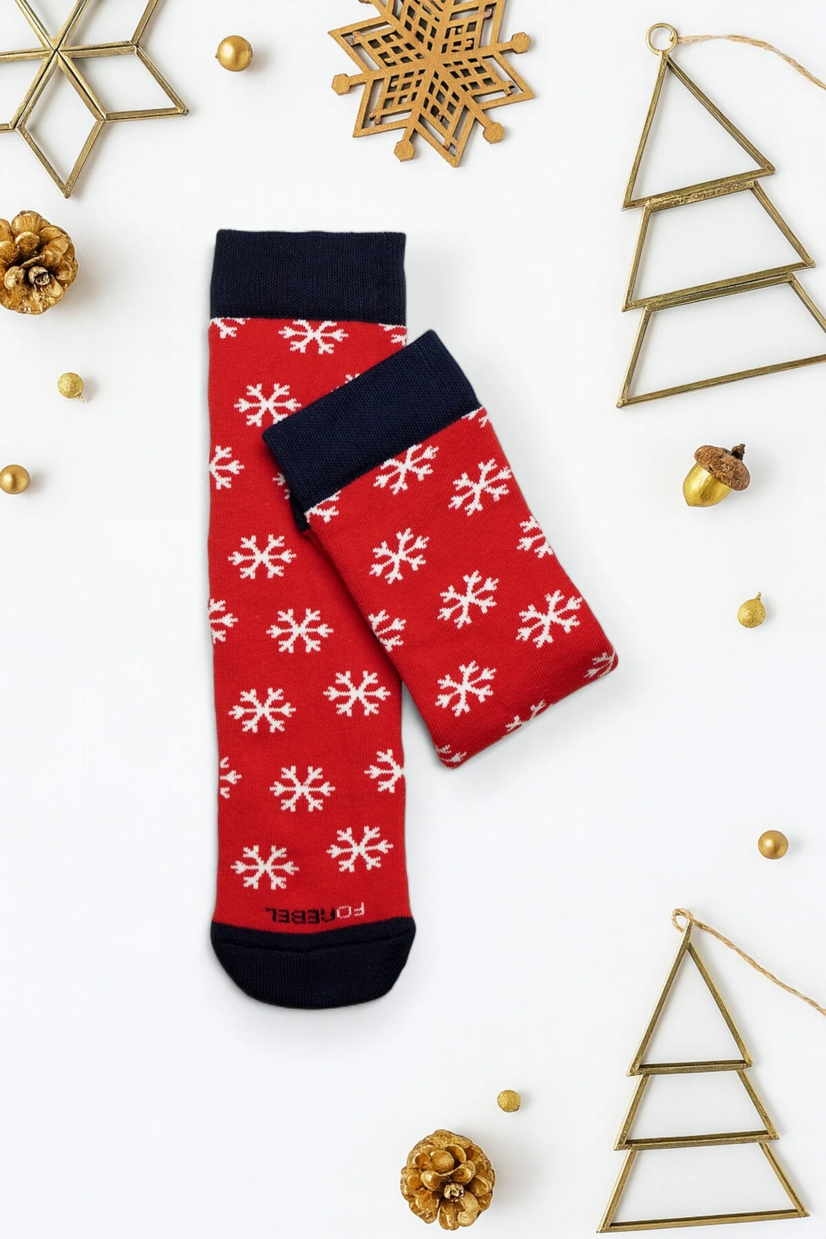 Yılbaşı Temalı Havlu Çorap