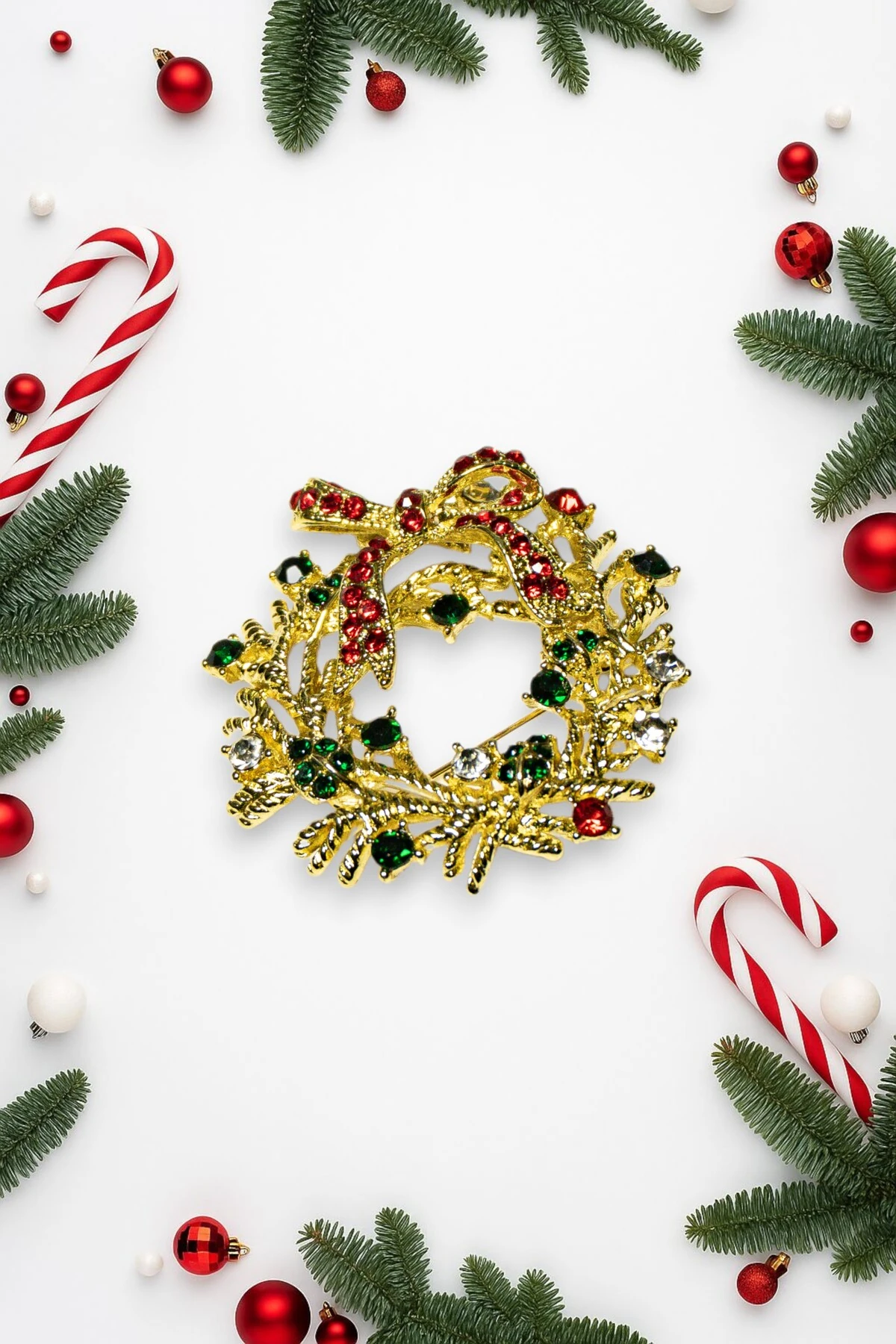 Yılbaşı Temalı Çelik Broş