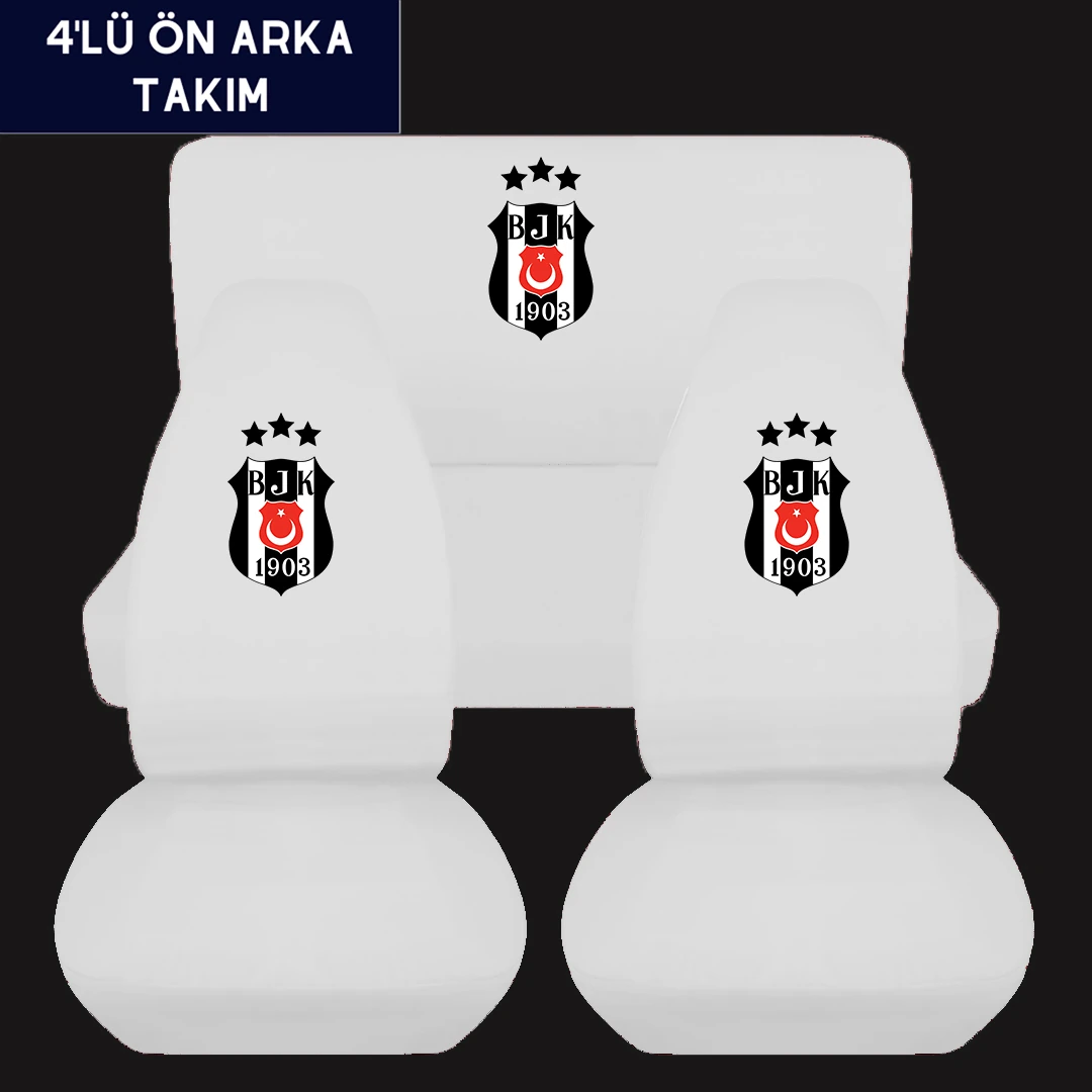Beşiktaş Dijital Baskılı Araç İçi servis Kılıfı