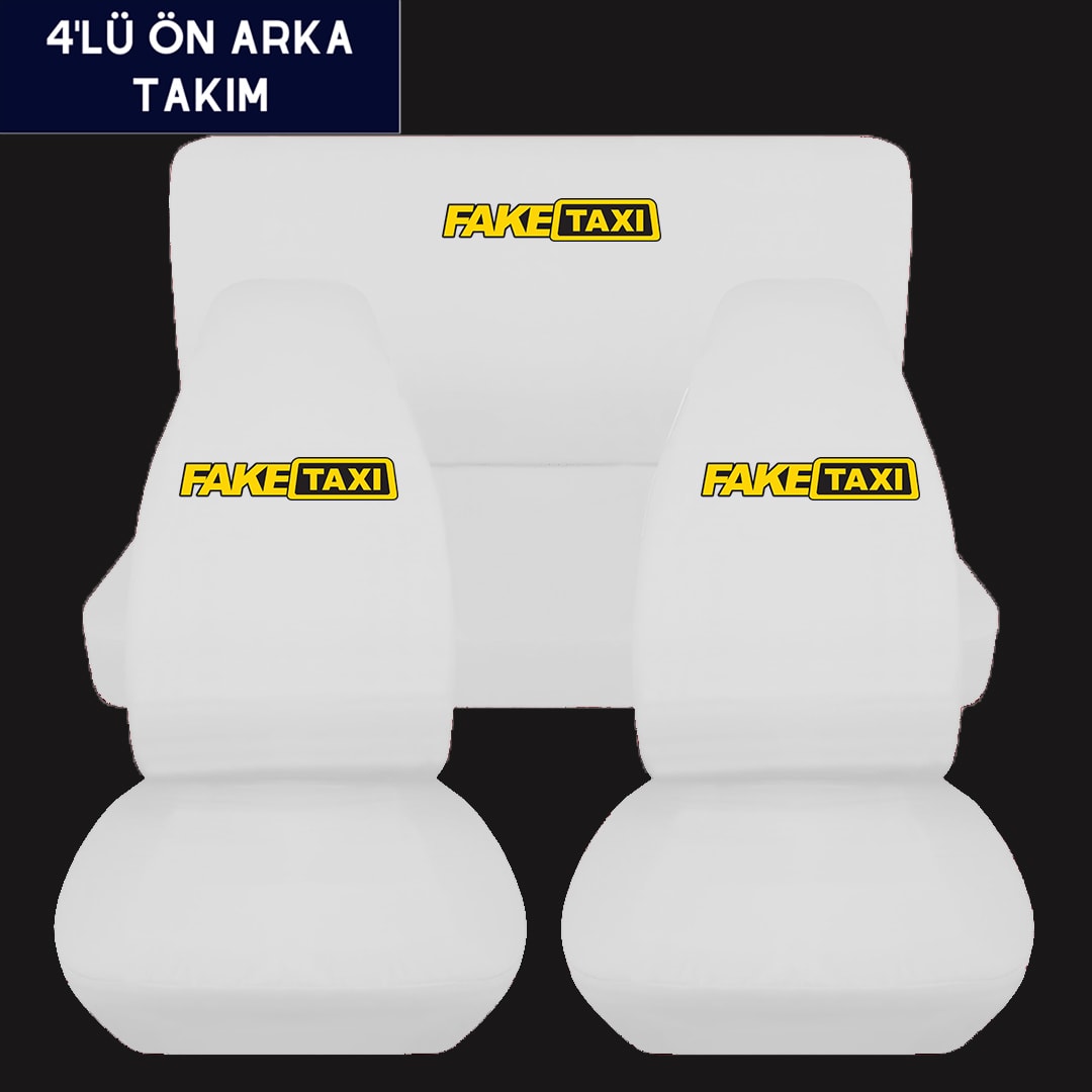  FAKETAXI Dijital Baskılı Araç İçi servis Kılıfı
