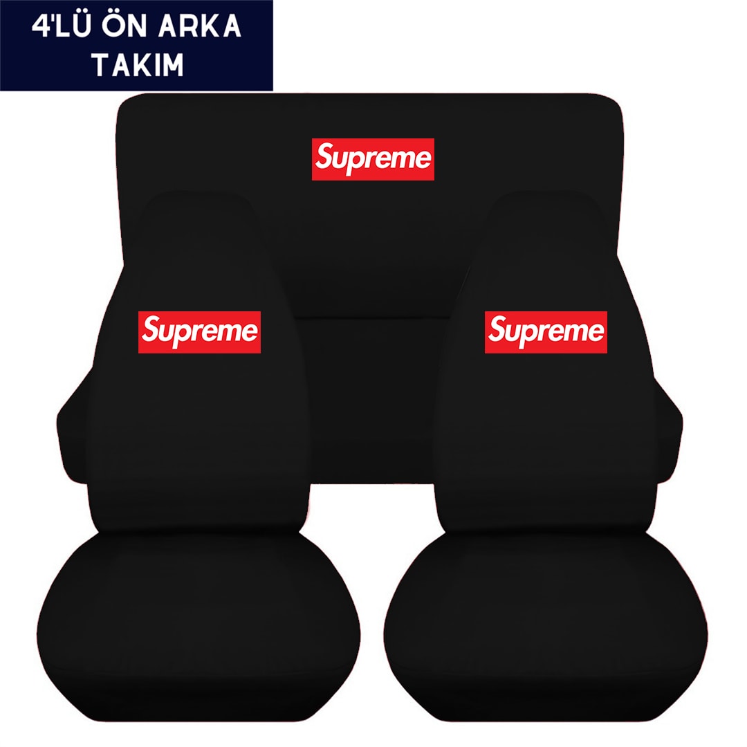 SUPREME Dijital Baskılı Araç İçi servis Kılıfı
