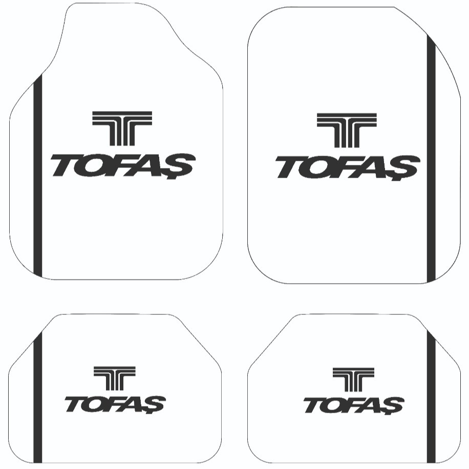BEYAZ TOFAŞ Dijital Baskılı Paspas