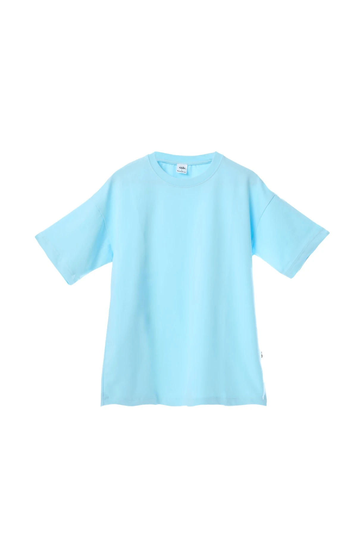 Oversize Basic T-Shirt - MAVİ