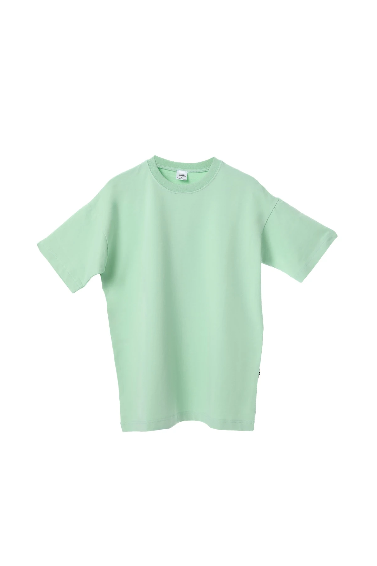 Oversize Basic T-Shirt - SU YEŞİLİ