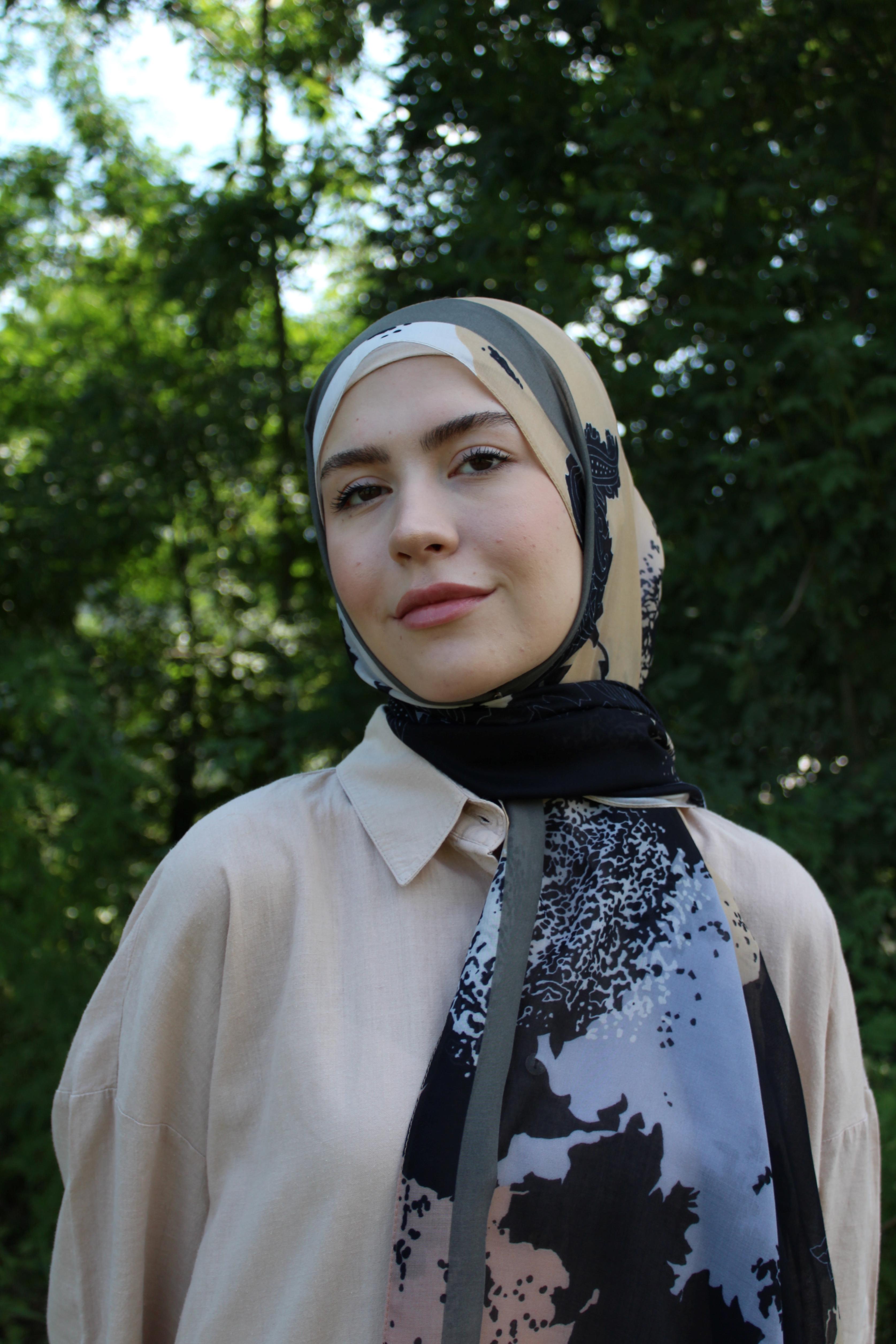 Desenli Pamuk Şal