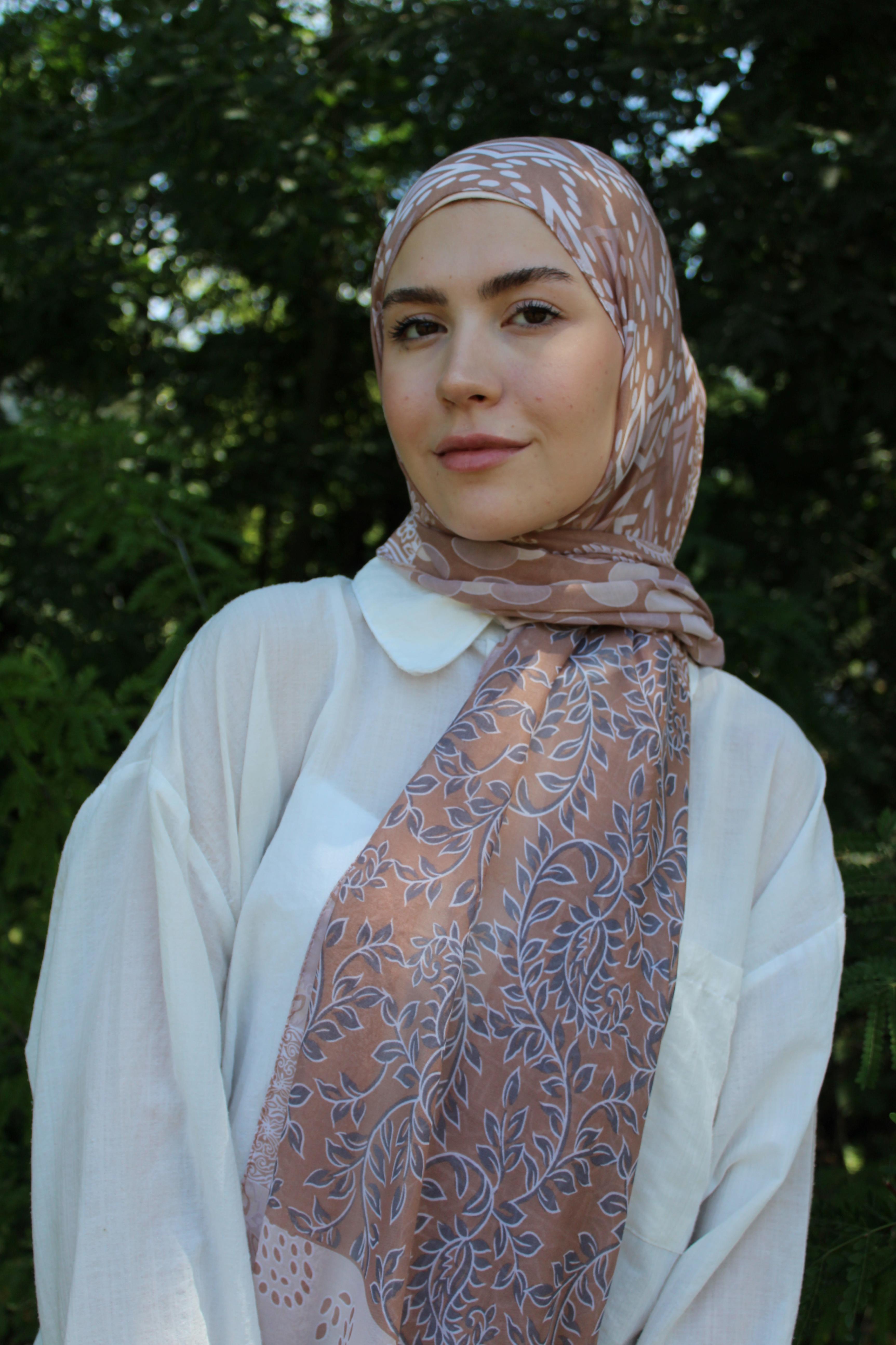 Desenli Pamuk Şal