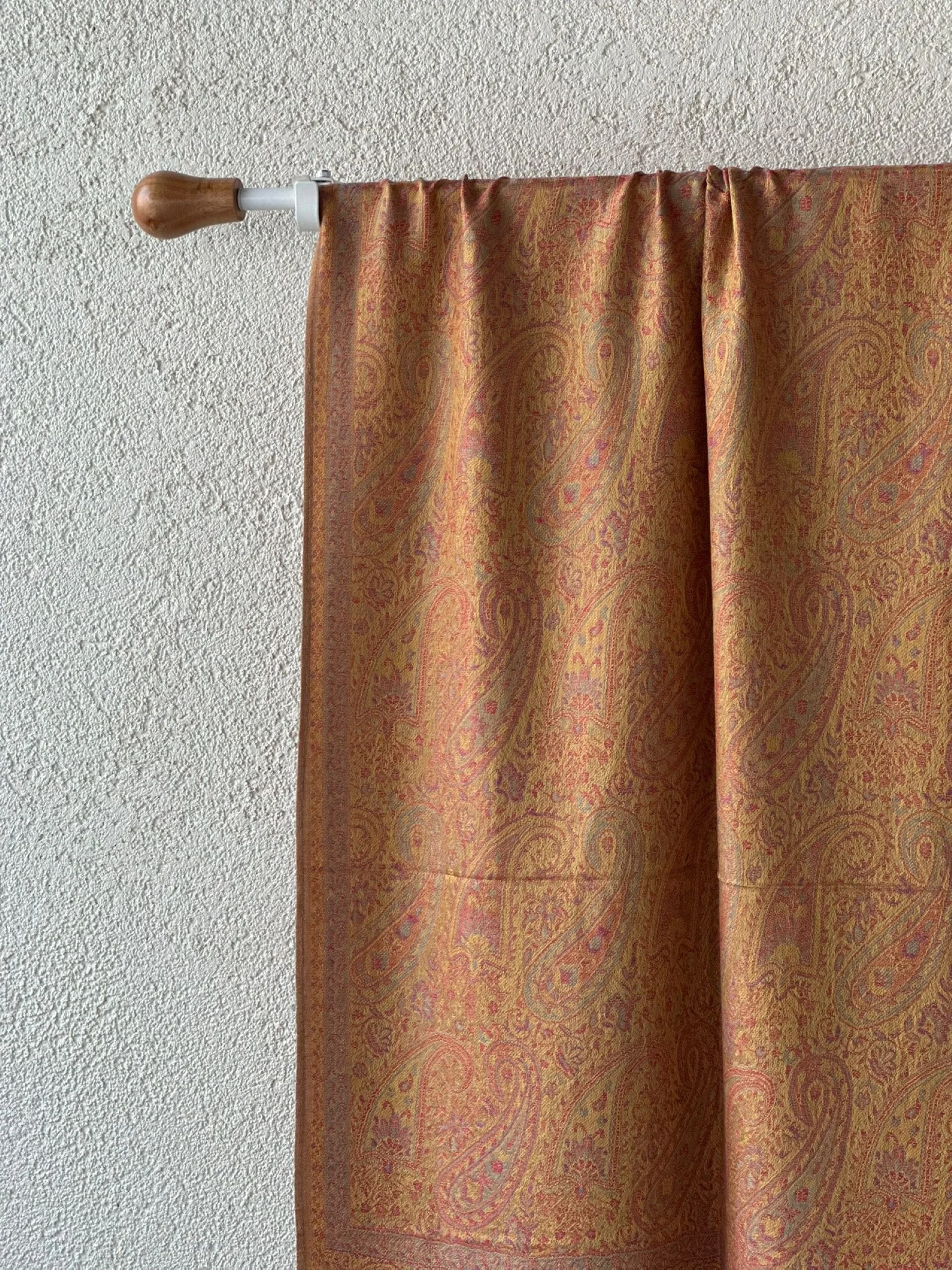 Pashmina Omuz Şalı - Sahra Desen - Hardal