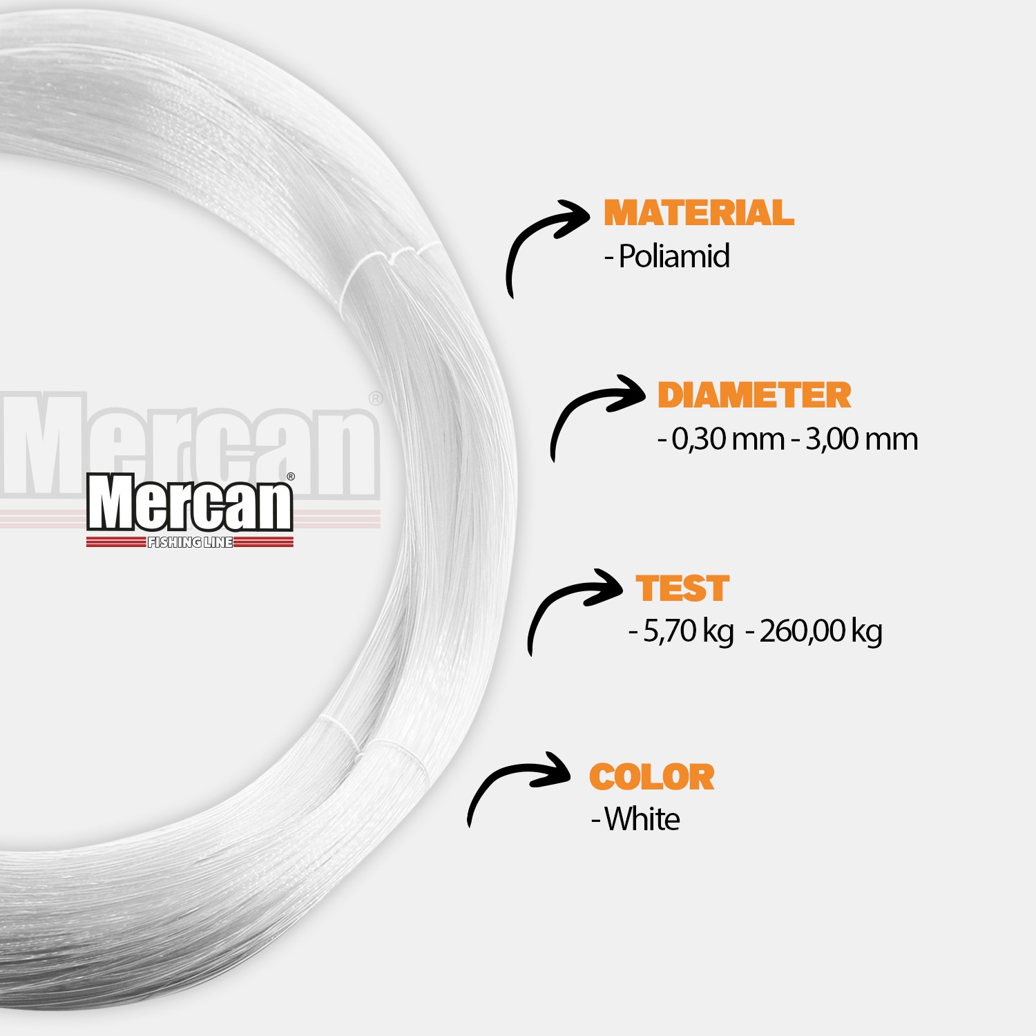 Mercan Standart 1 Kg Çile Misina