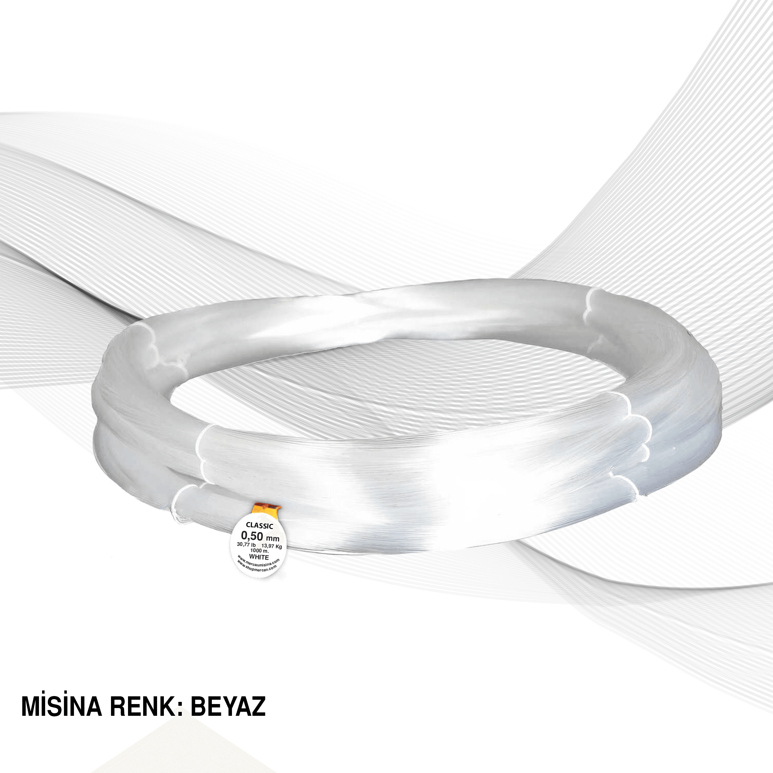 Mercan Classic Çile Misina (1000m) - Beyaz