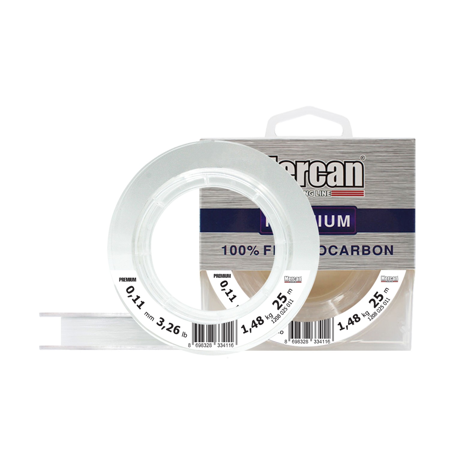 Mercan Fluorocarbon Premium 25 m Makara Misina