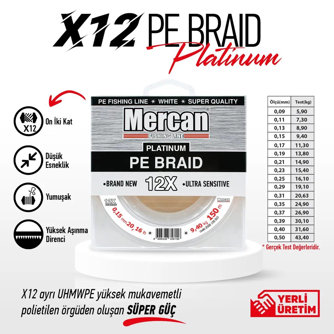 X12 PE BRAID (ÖRGÜ ) MİSİNA