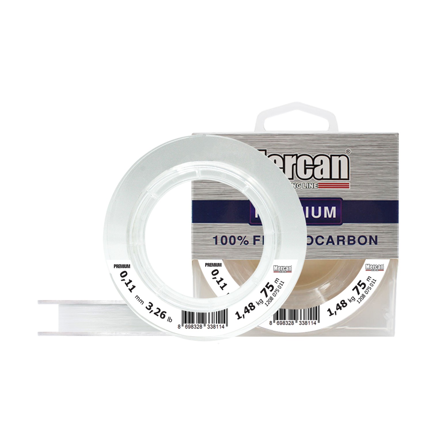 Mercan Fluorocarbon Premium 75 m Makara Misina