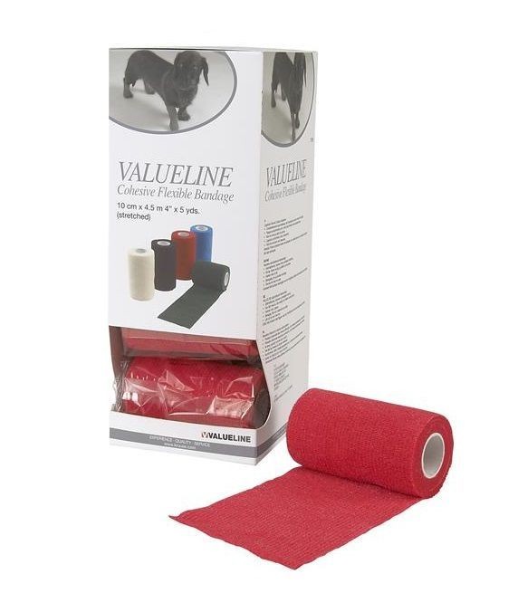 Valueline Flexible Bandaj Kırmızı 10 cm x 4,5 mt