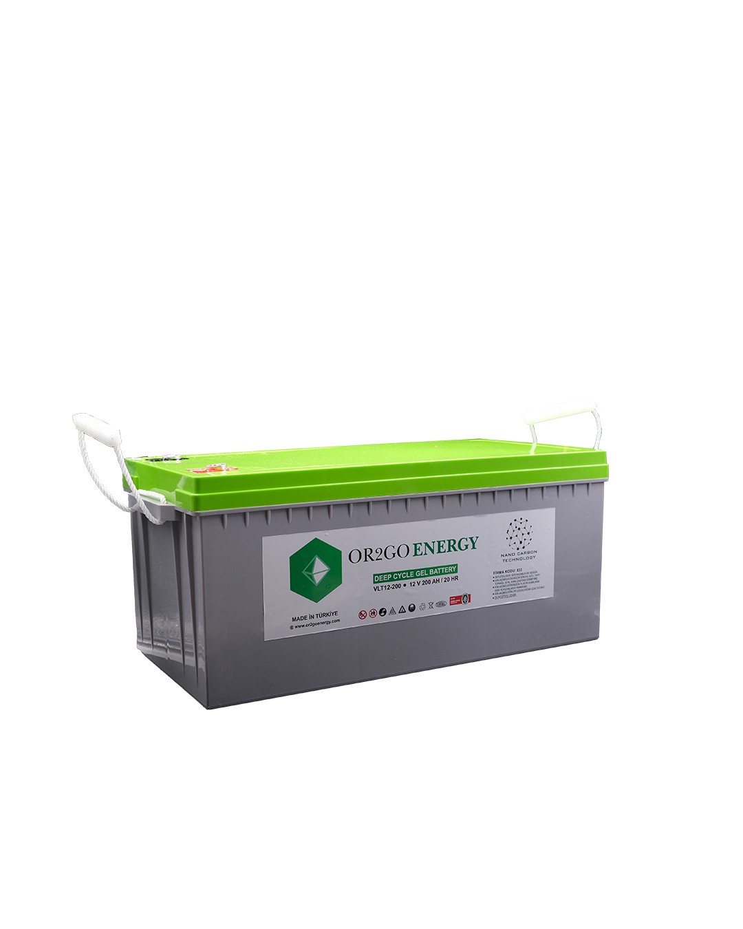 OR2GO ENERGY 12 V 200 AH Gel-Batterij